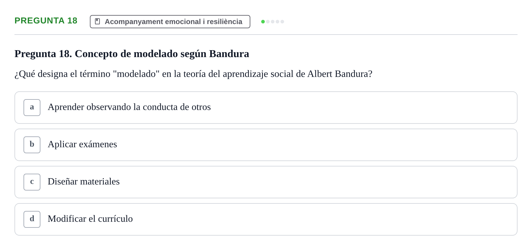 Enunciado: Pregunta 18