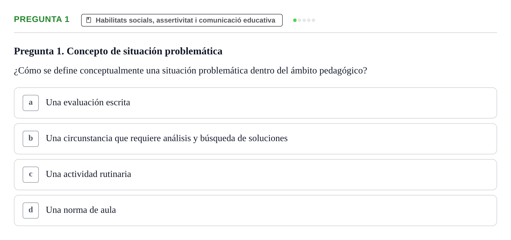 Enunciado: Pregunta 1