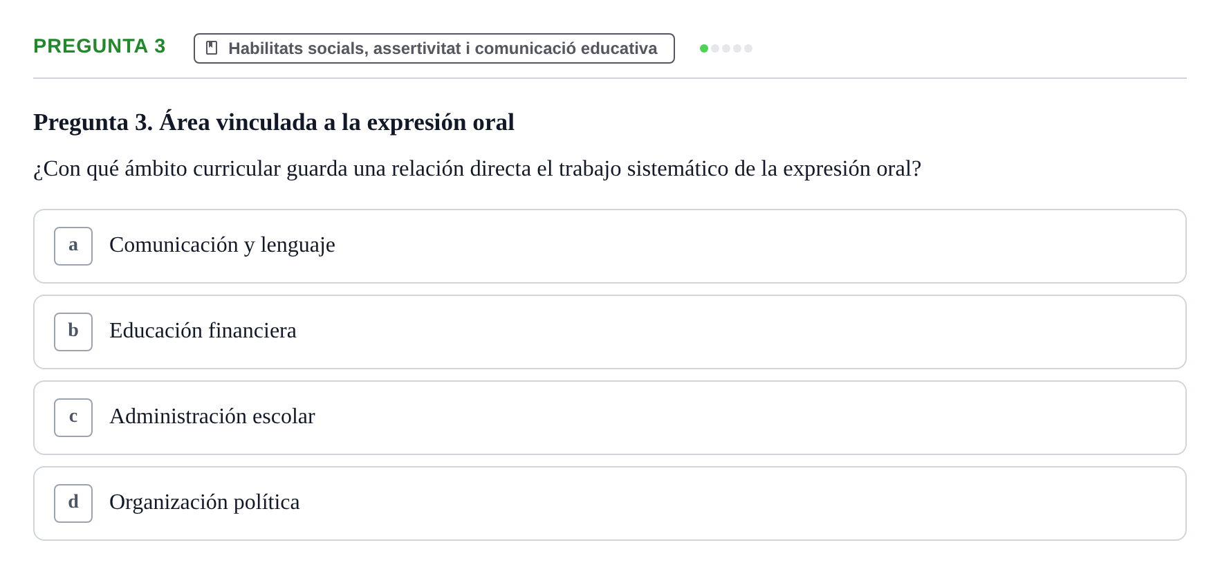 Enunciado: Pregunta 3