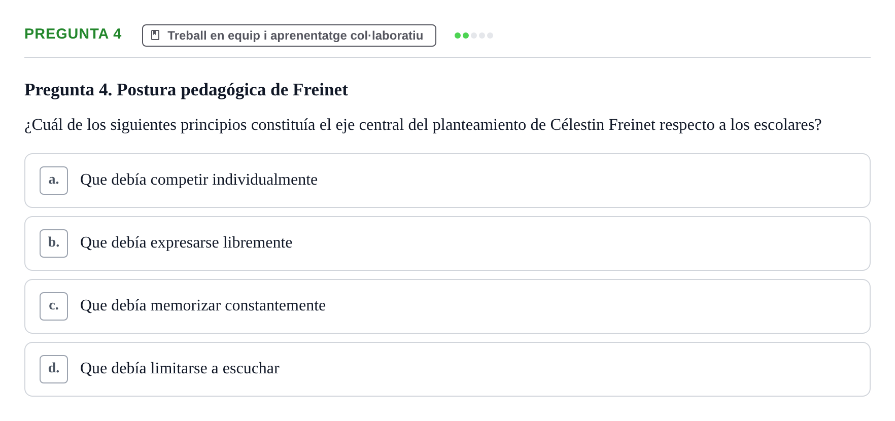 Enunciado: Pregunta 4