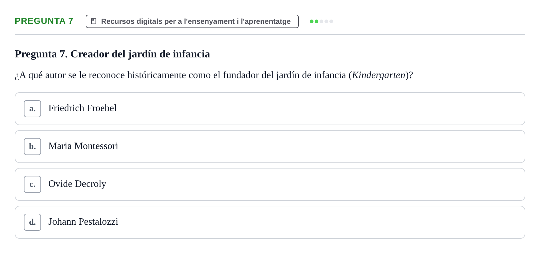 Enunciado: Pregunta 7