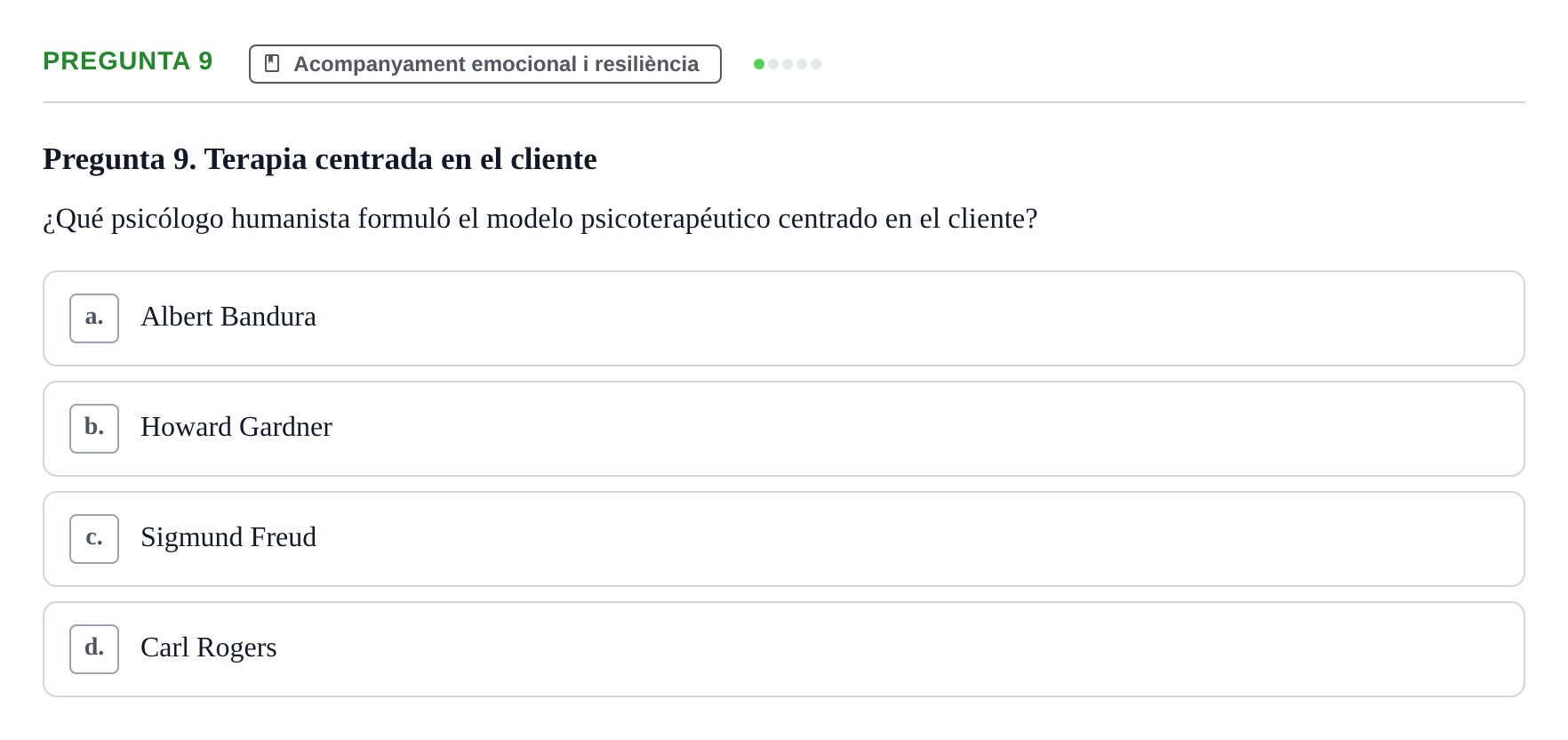 Enunciado: Pregunta 9