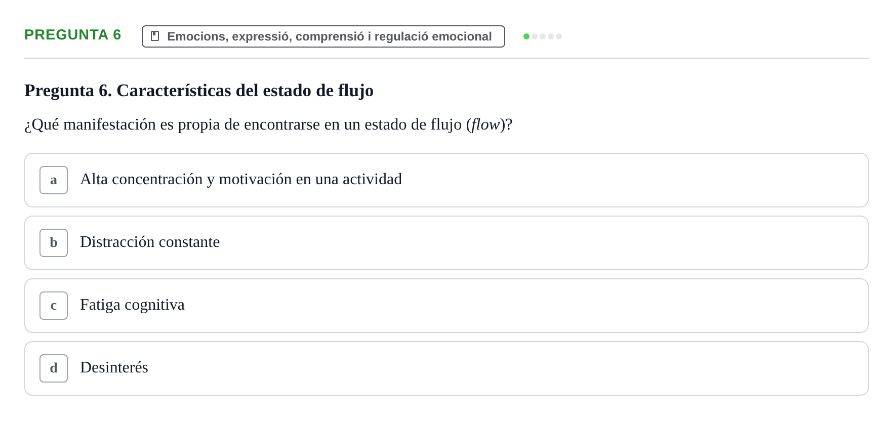 Enunciado: Pregunta 6
