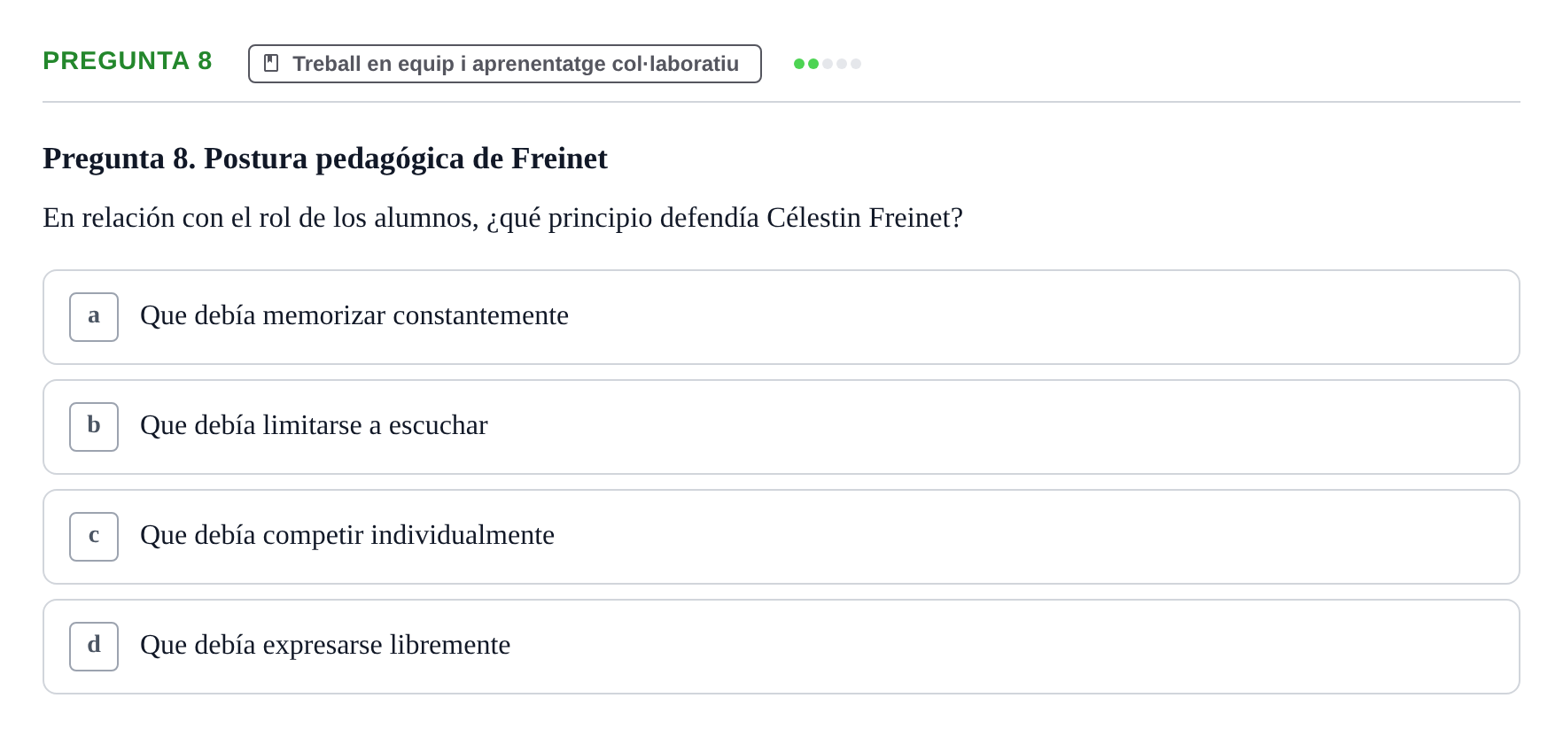 Enunciado: Pregunta 8