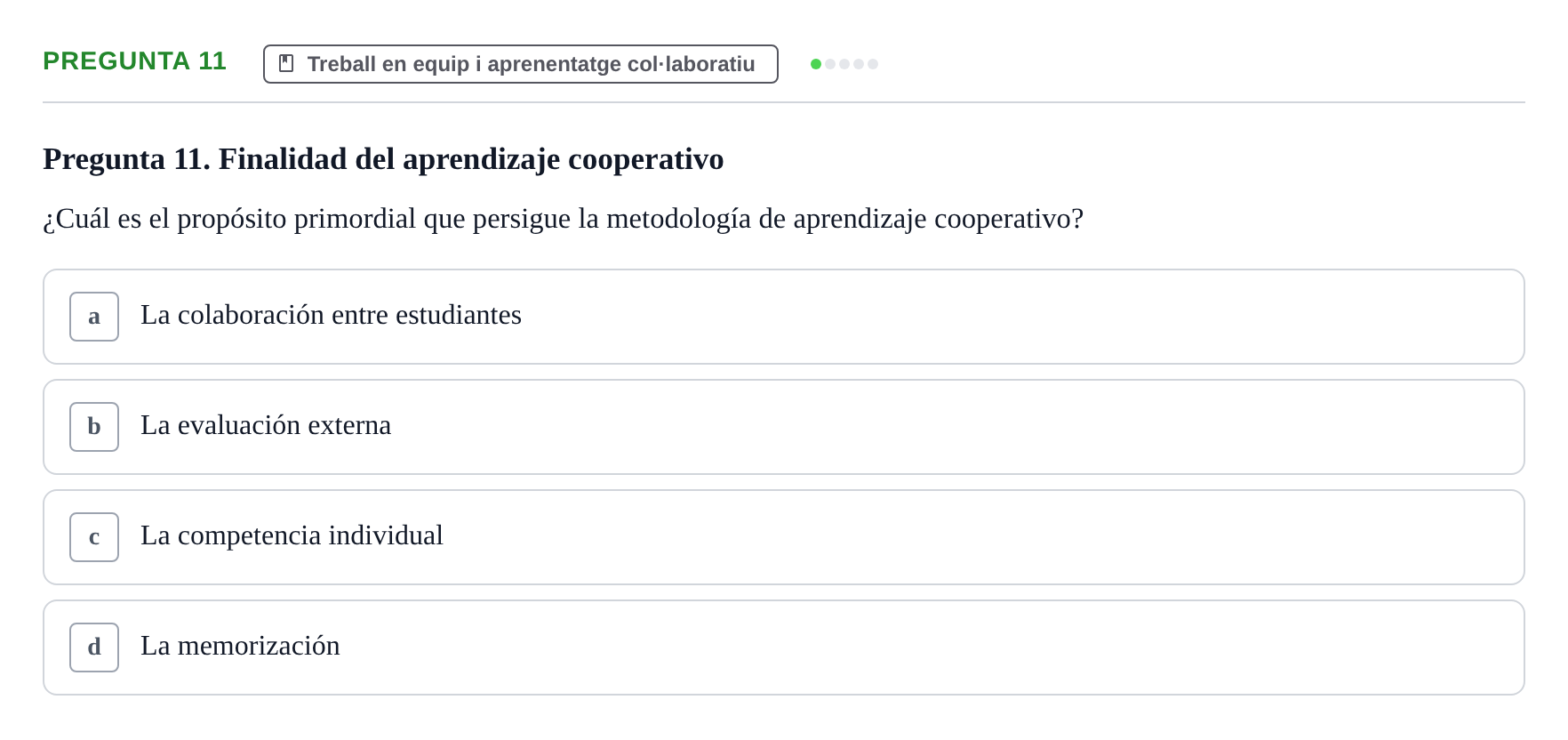 Enunciado: Pregunta 11