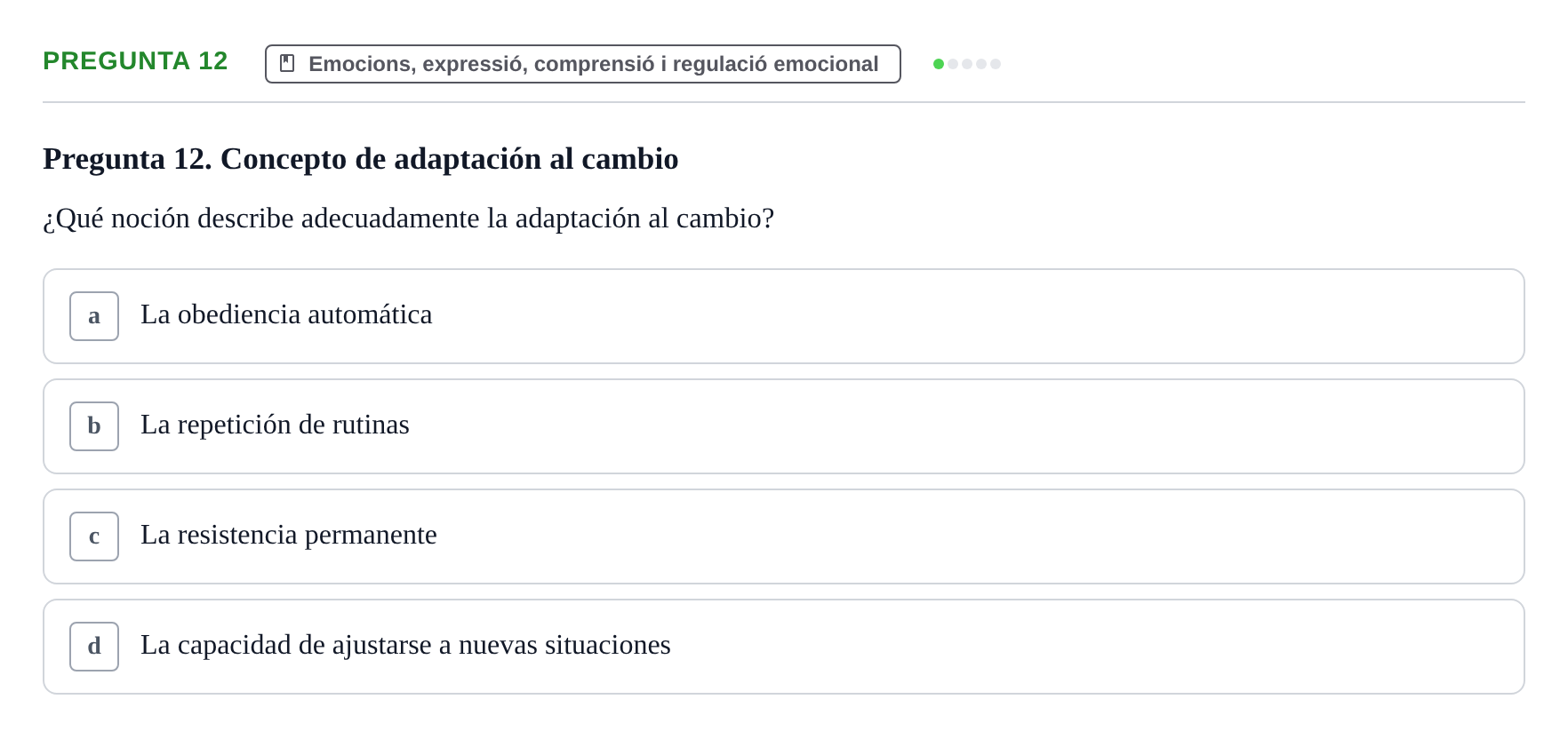 Enunciado: Pregunta 12