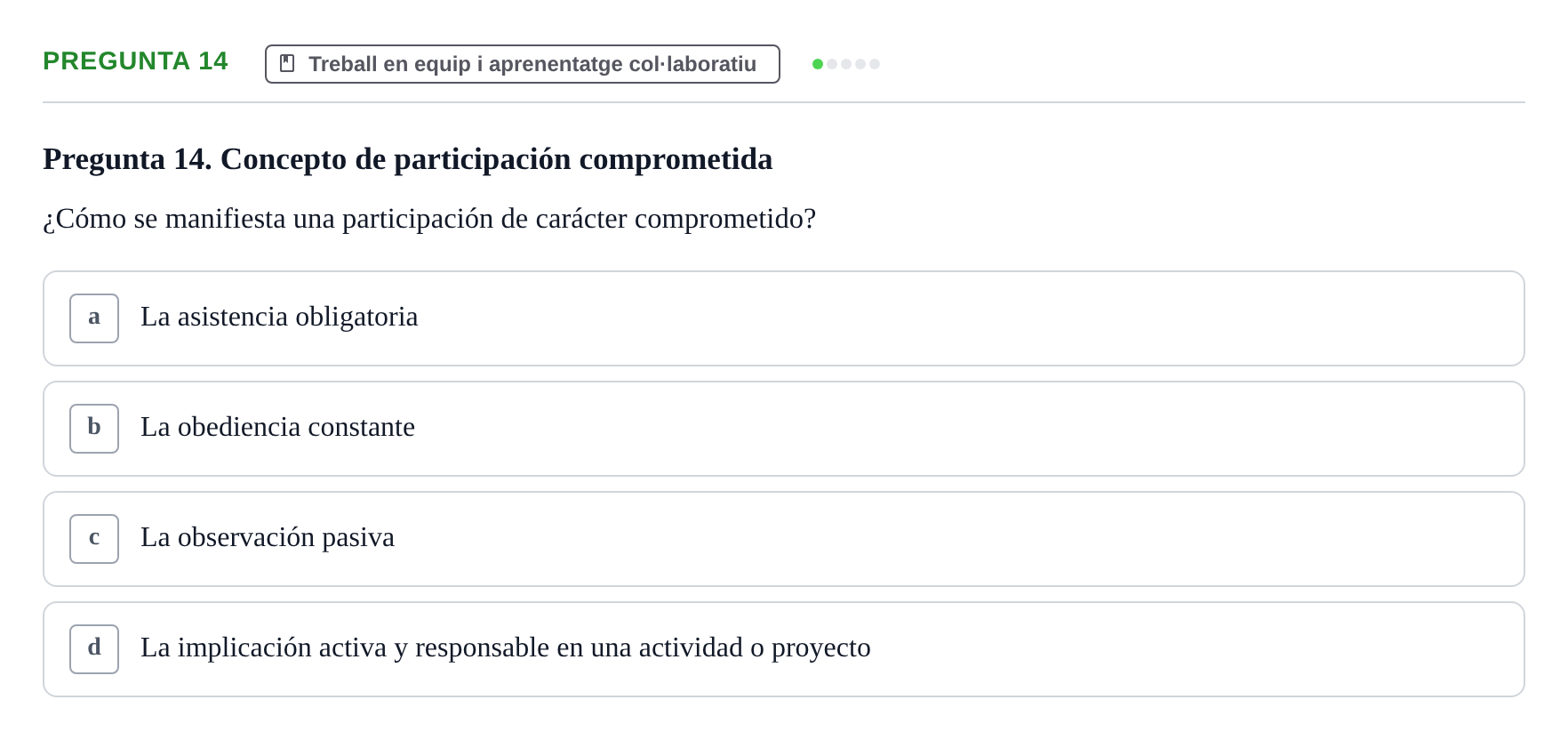 Enunciado: Pregunta 14
