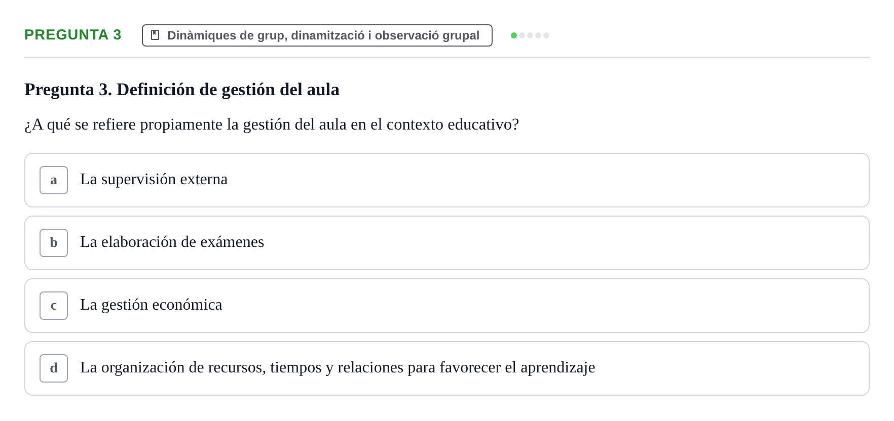 Enunciado: Pregunta 3