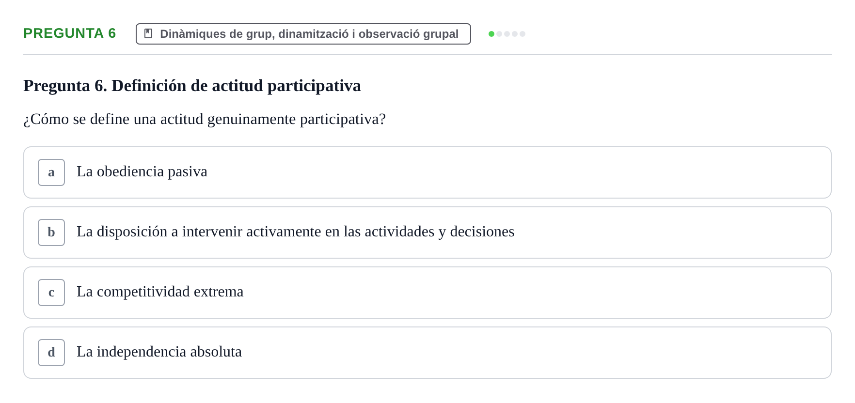 Enunciado: Pregunta 6