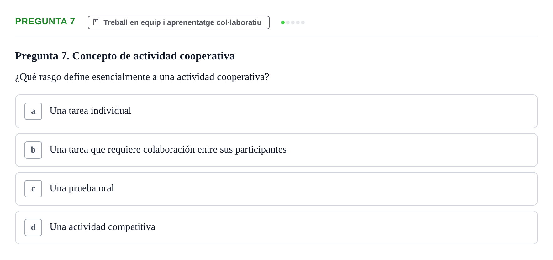 Enunciado: Pregunta 7