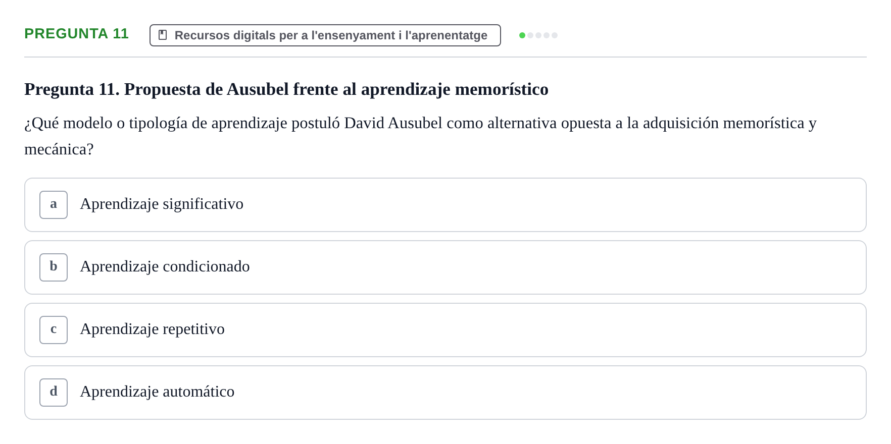 Enunciado: Pregunta 11