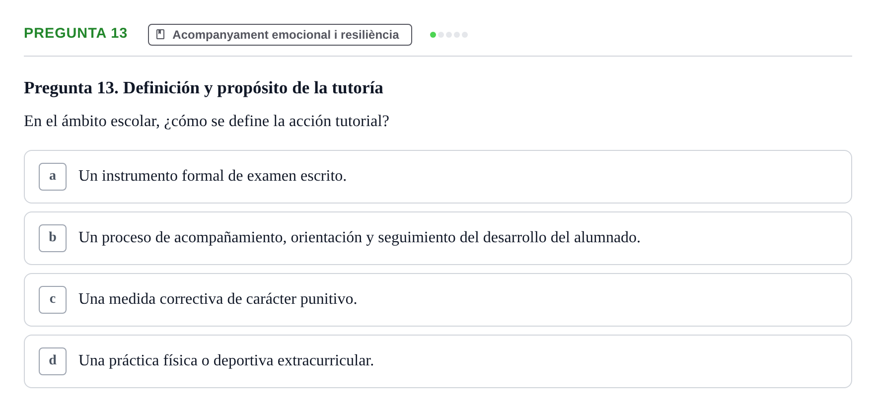 Enunciado: Pregunta 13