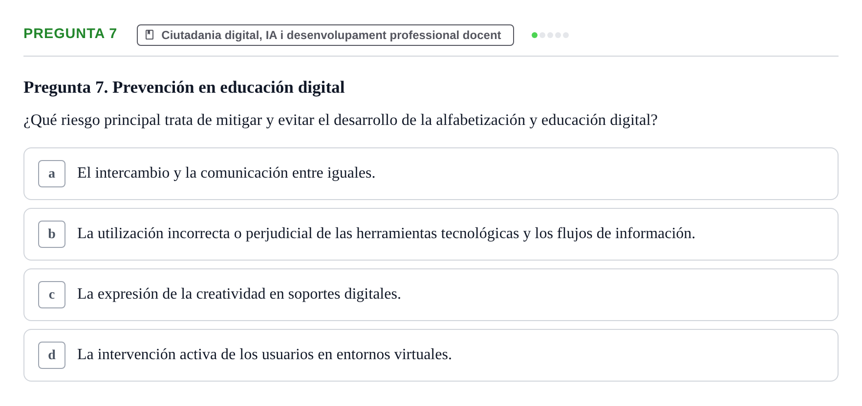 Enunciado: Pregunta 7