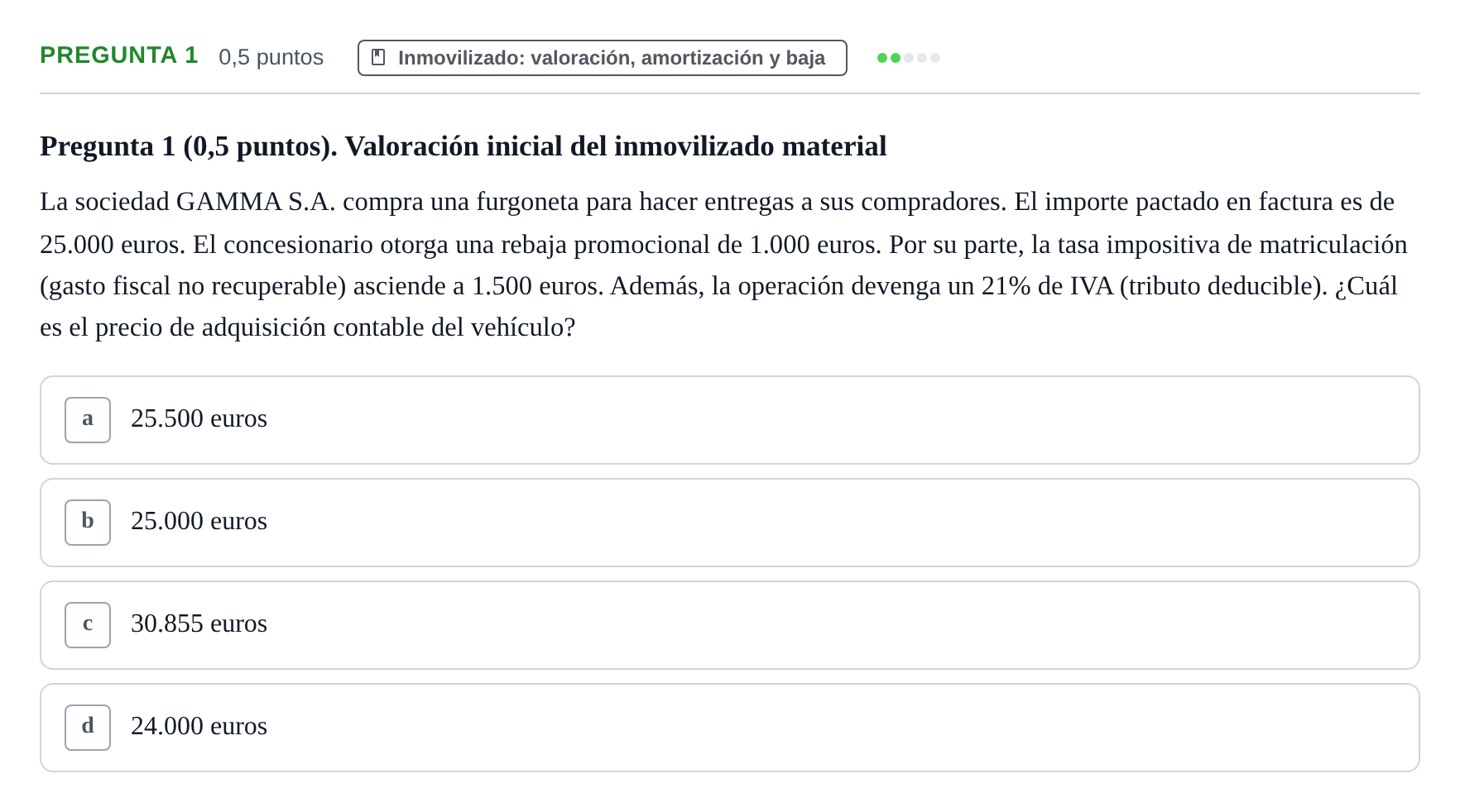 Enunciado: Pregunta 1 · Introducció a la Comptabilitat UAB 2016