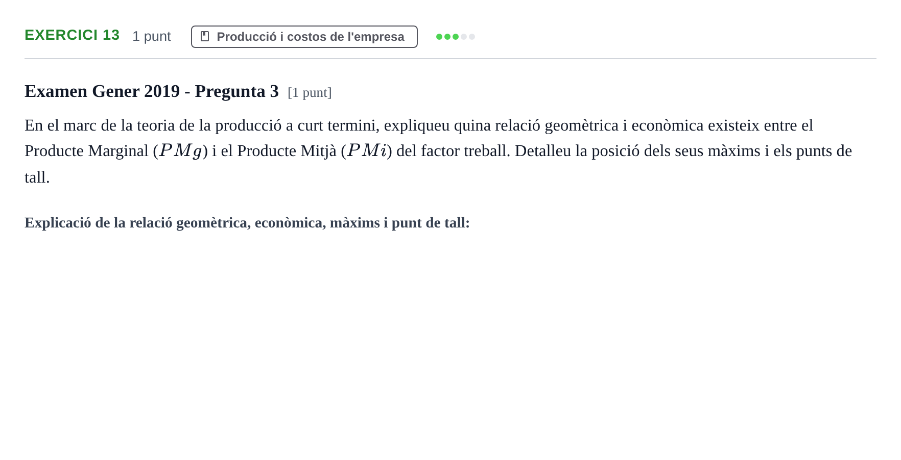 Enunciado: Problema 13 · Introducción a la Economía UVIC 2017
