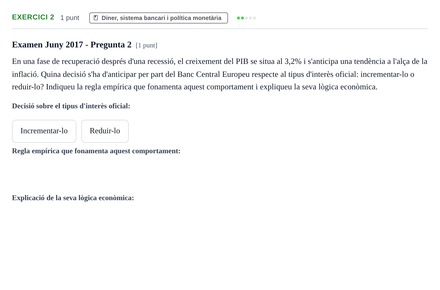 Enunciado: Problema 2 · Introducción a la Economía UVIC 2017