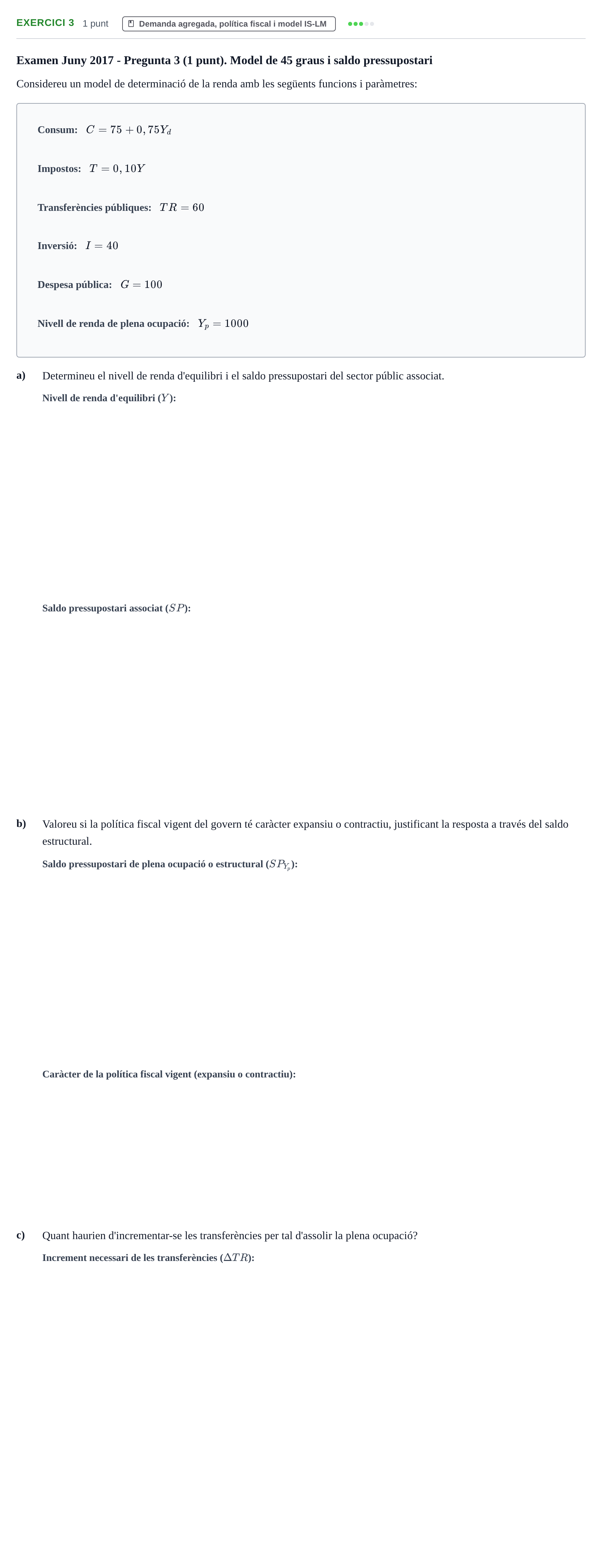 Enunciado: Problema 3 · Introducción a la Economía UVIC 2017