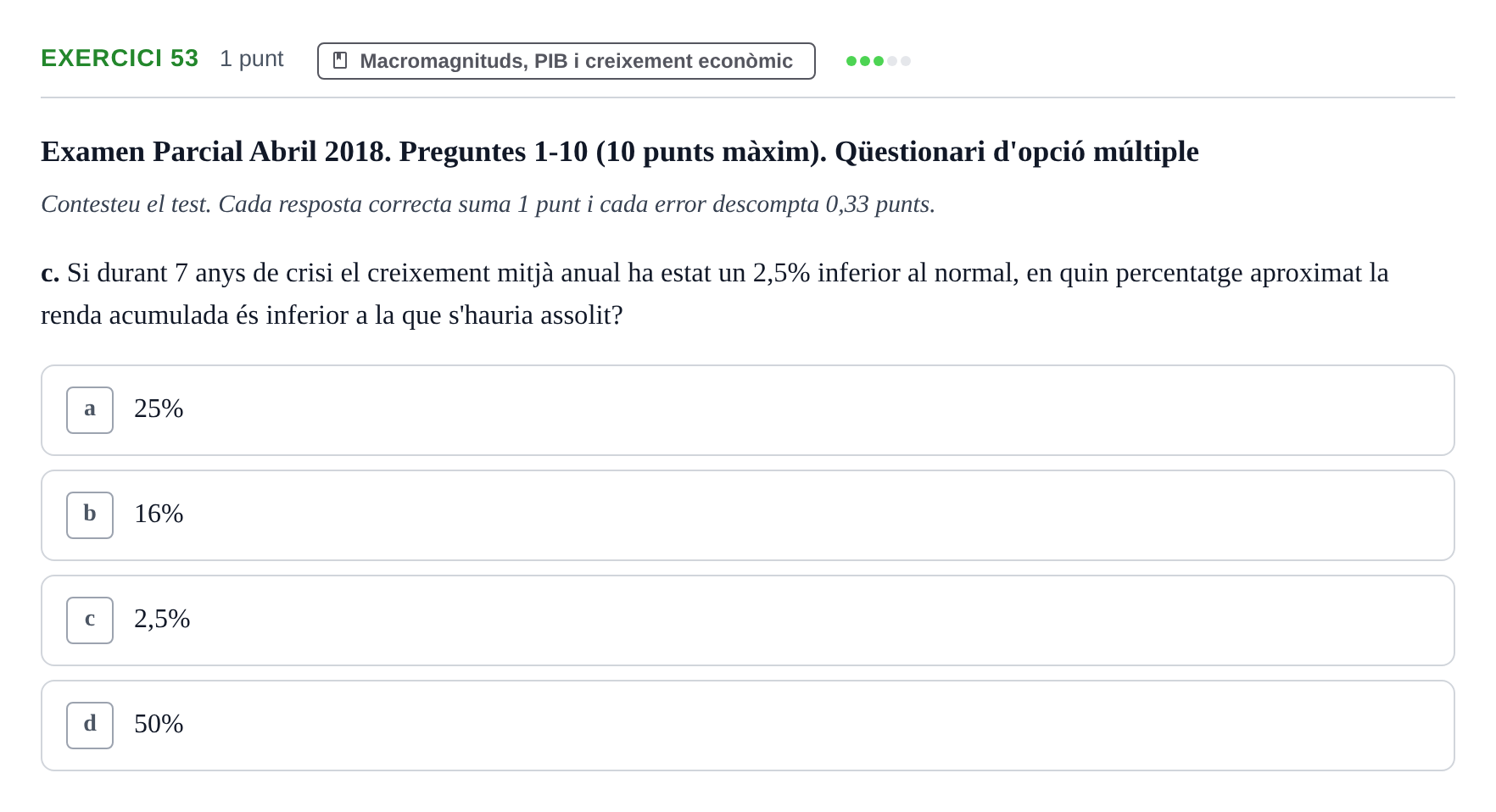 Enunciado: Ejercicio 53 - Macromagnituds, PIB i creixement econòmic · Introducción a la Economía UVIC 2017