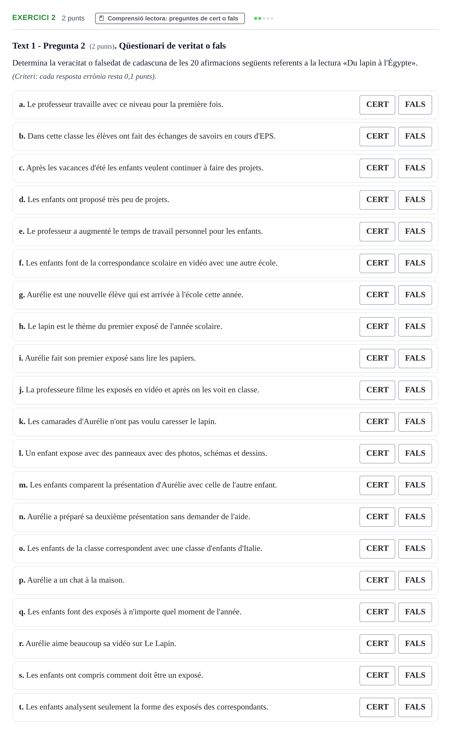 Enunciado: Problema 2 · Llenguatges i Contexts I i II UAB Exàmens de Llengua Francesa (Llenguatges i Contextos)