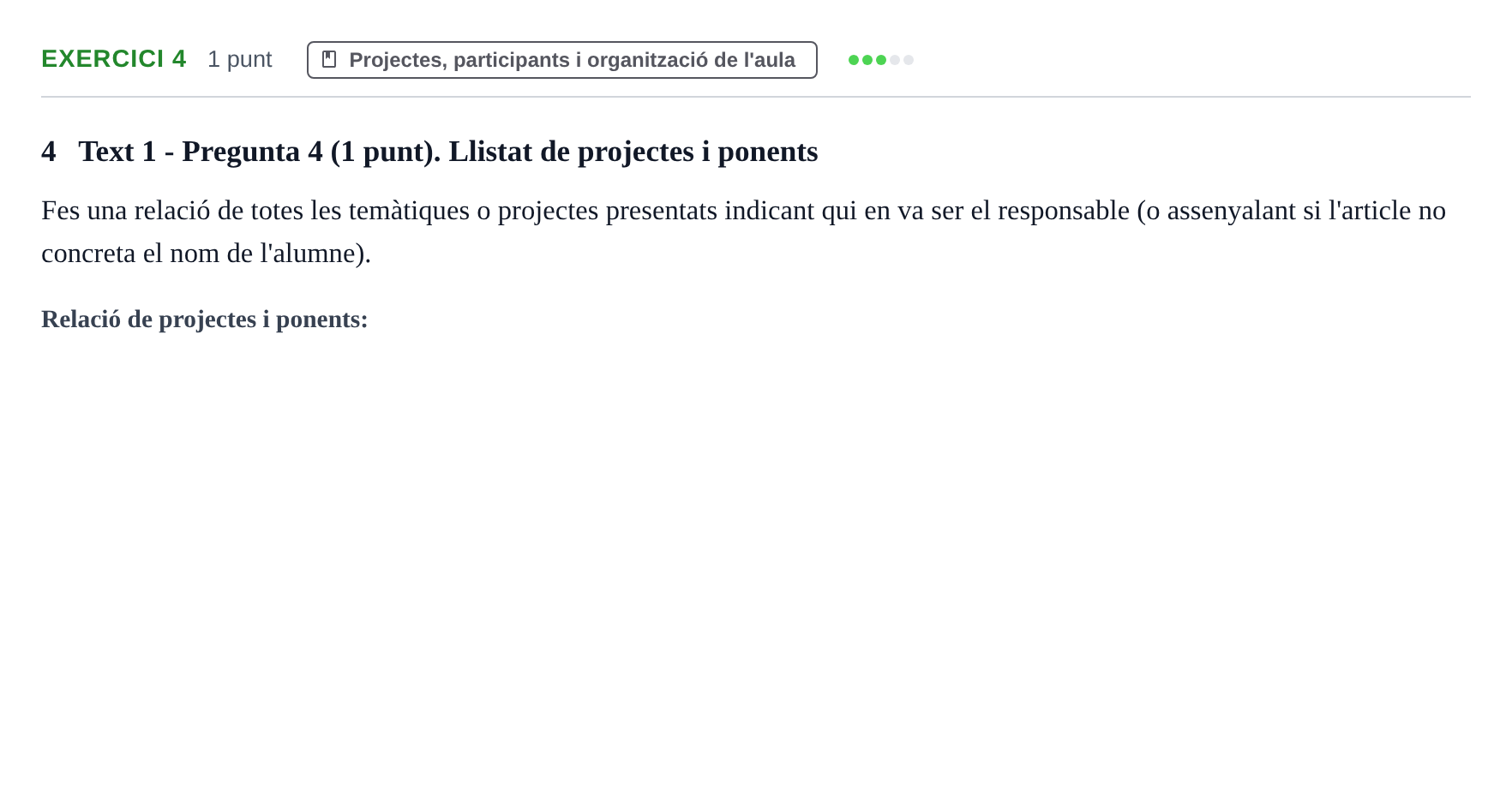Enunciado: Problema 4 · Llenguatges i Contexts I i II UAB Exàmens de Llengua Francesa (Llenguatges i Contextos)