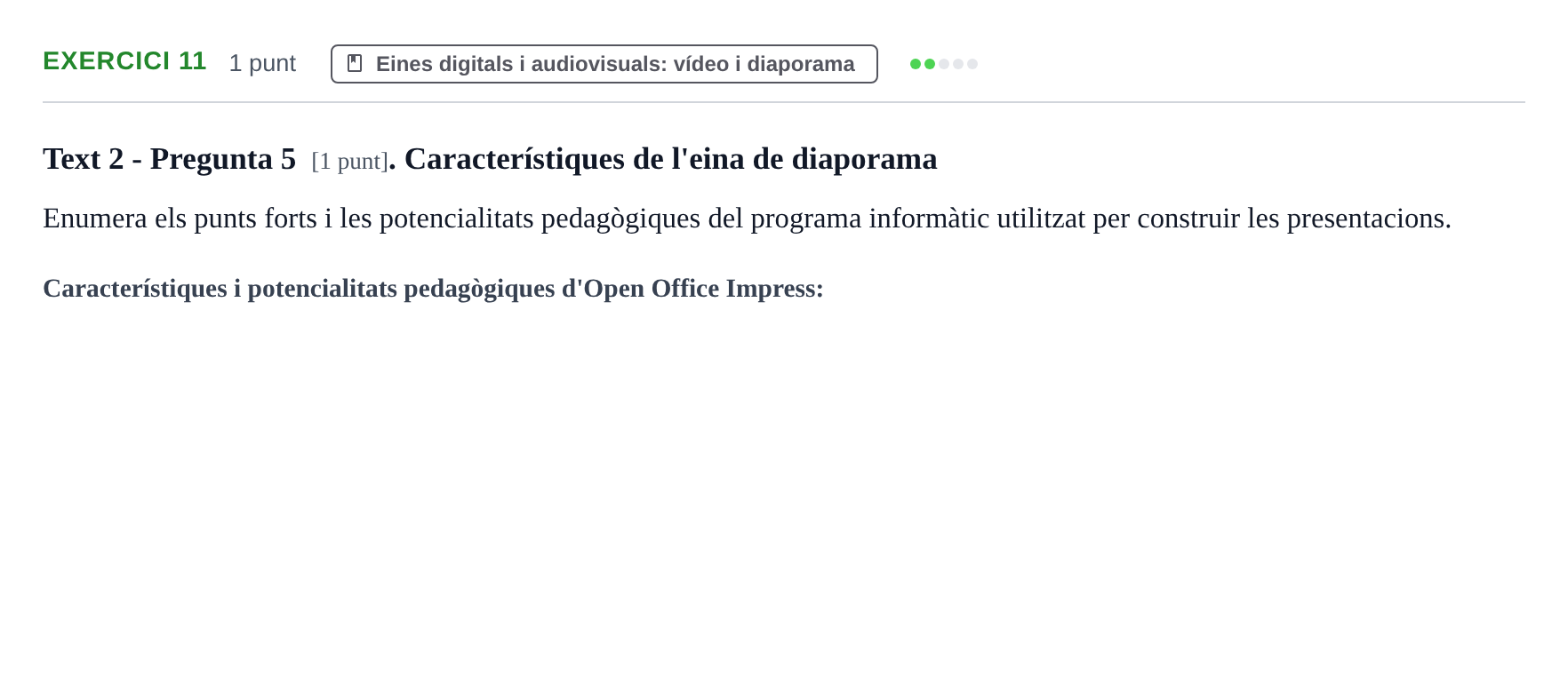 Enunciado: Problema 11 · Llenguatges i Contexts I i II UAB Exàmens de Llengua Francesa (Llenguatges i Contextos)