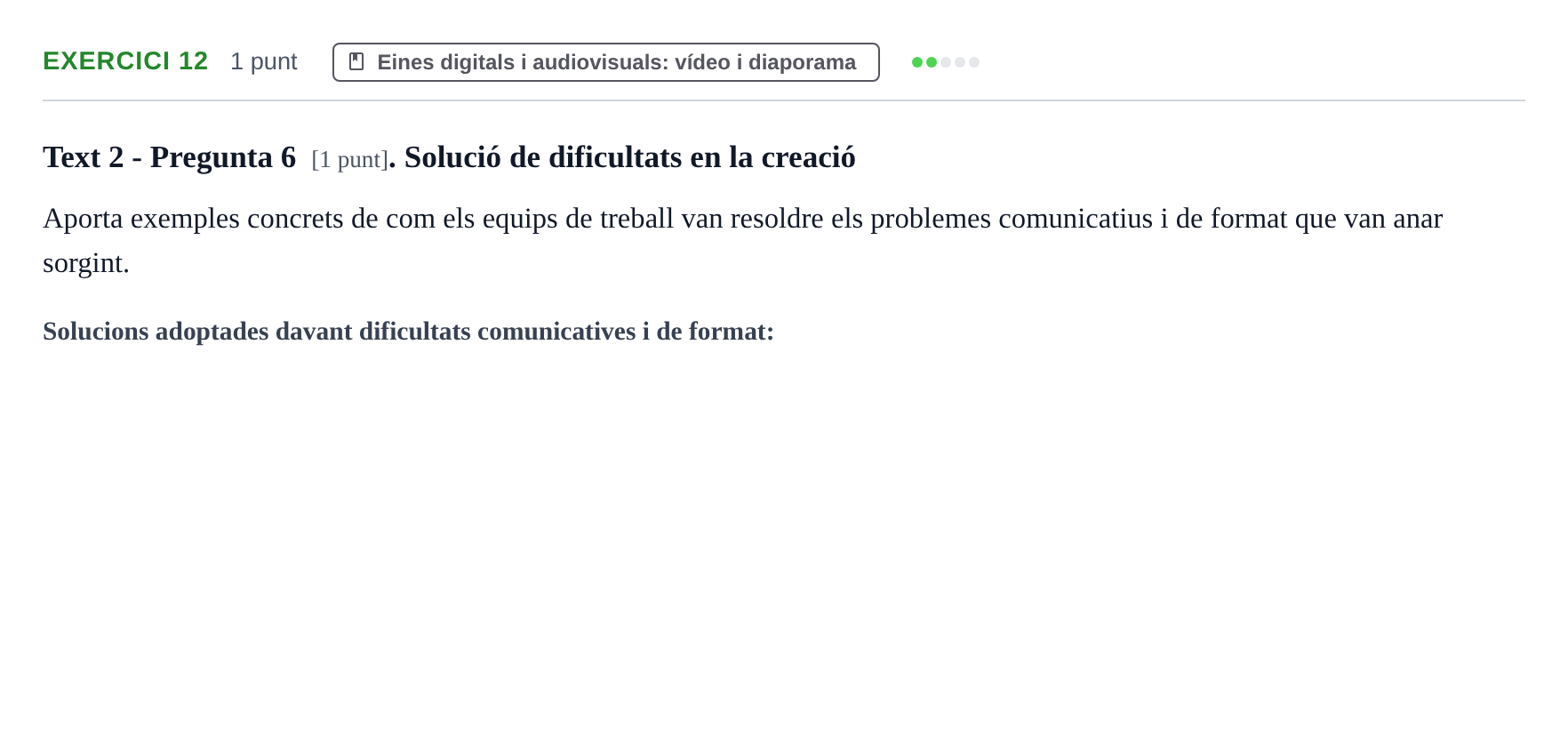 Enunciado: Problema 12 · Llenguatges i Contexts I i II UAB Exàmens de Llengua Francesa (Llenguatges i Contextos)