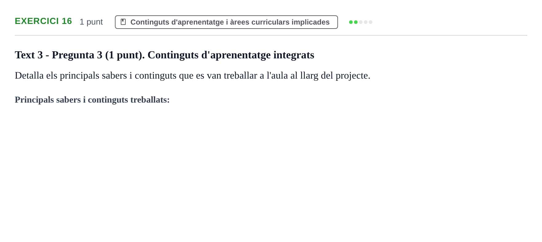 Enunciado: Problema 16 · Llenguatges i Contexts I i II UAB Exàmens de Llengua Francesa (Llenguatges i Contextos)