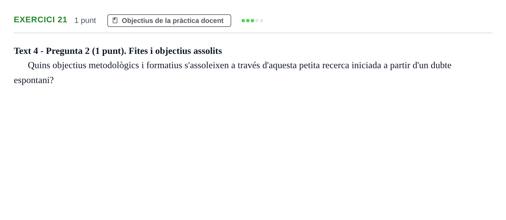 Enunciado: Problema 21 · Llenguatges i Contexts I i II UAB Exàmens de Llengua Francesa (Llenguatges i Contextos)