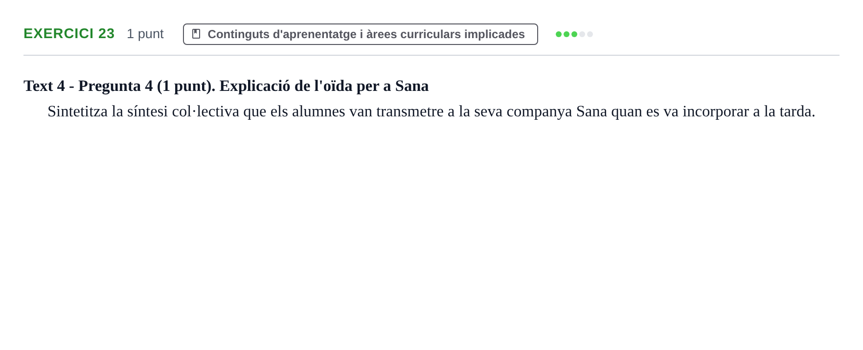 Enunciado: Problema 23 · Llenguatges i Contexts I i II UAB Exàmens de Llengua Francesa (Llenguatges i Contextos)