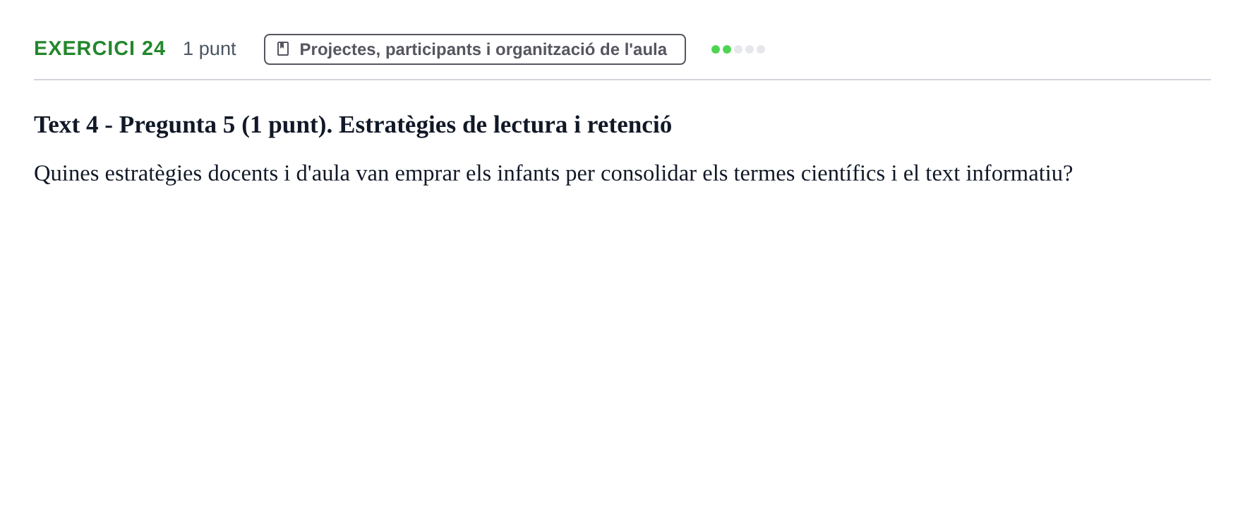 Enunciado: Problema 24 · Llenguatges i Contexts I i II UAB Exàmens de Llengua Francesa (Llenguatges i Contextos)