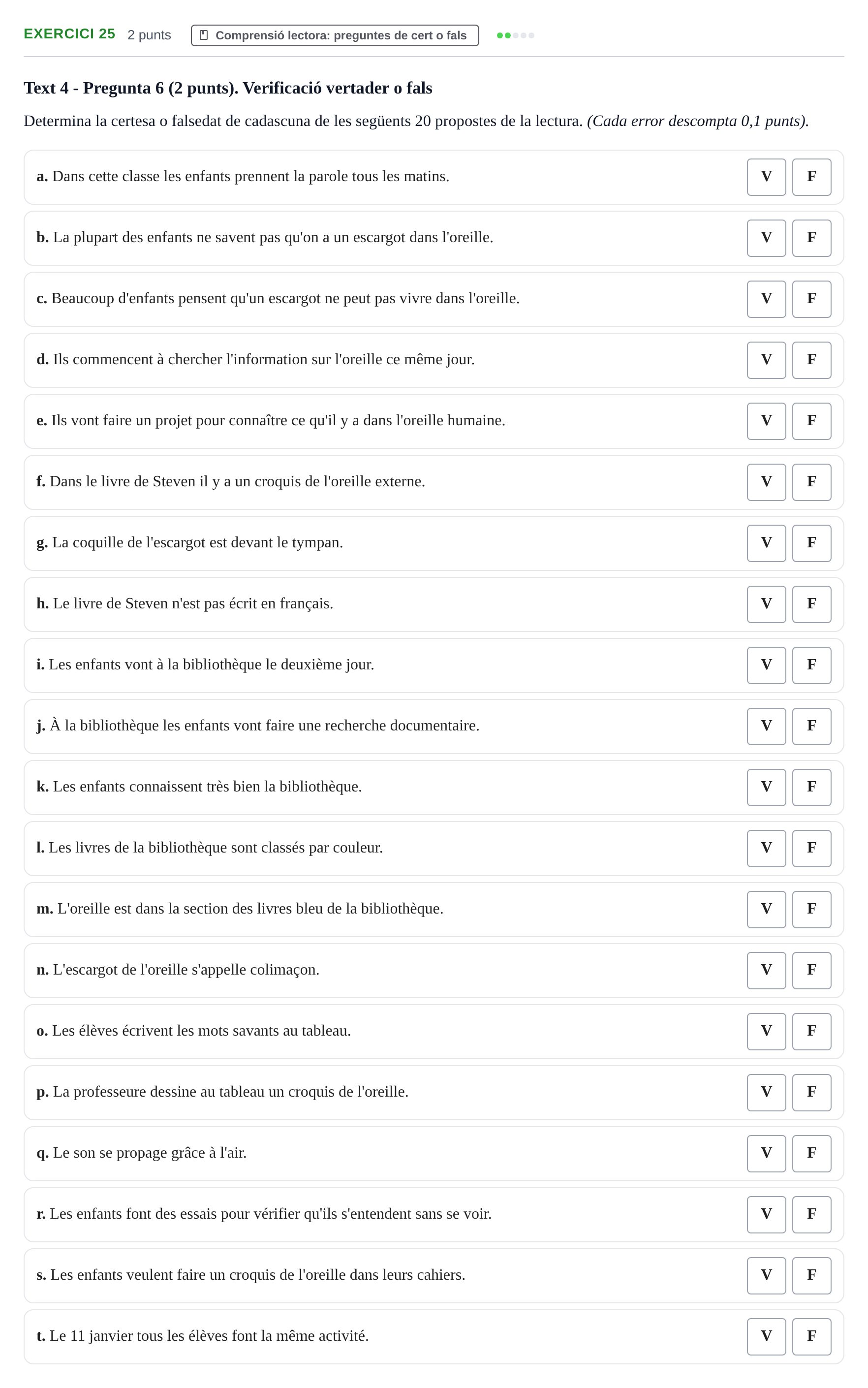 Enunciado: Problema 25 · Llenguatges i Contexts I i II UAB Exàmens de Llengua Francesa (Llenguatges i Contextos)