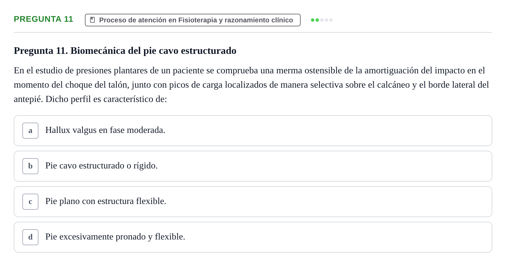 Enunciado: Pregunta 11