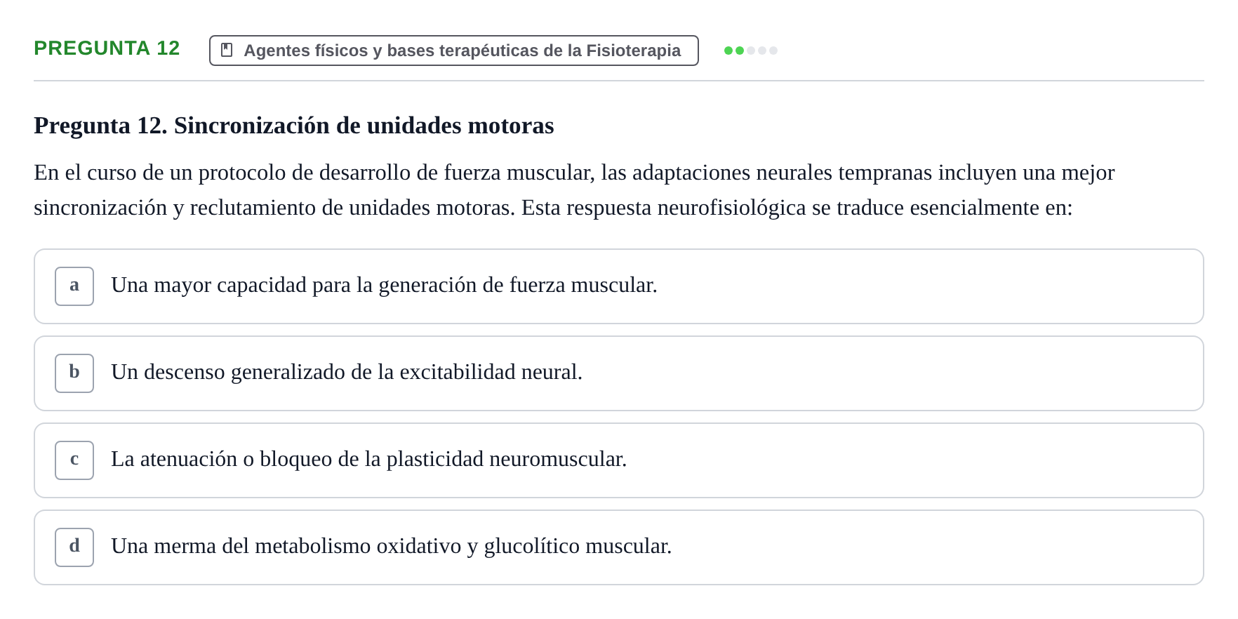 Enunciado: Pregunta 12