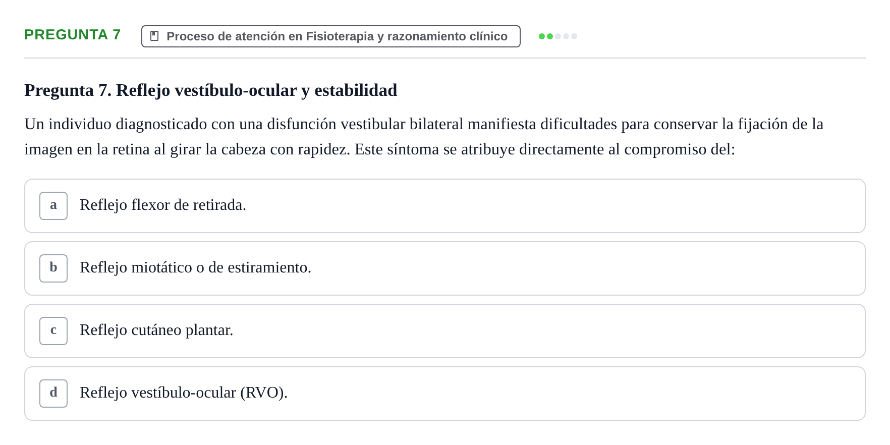 Enunciado: Pregunta 7