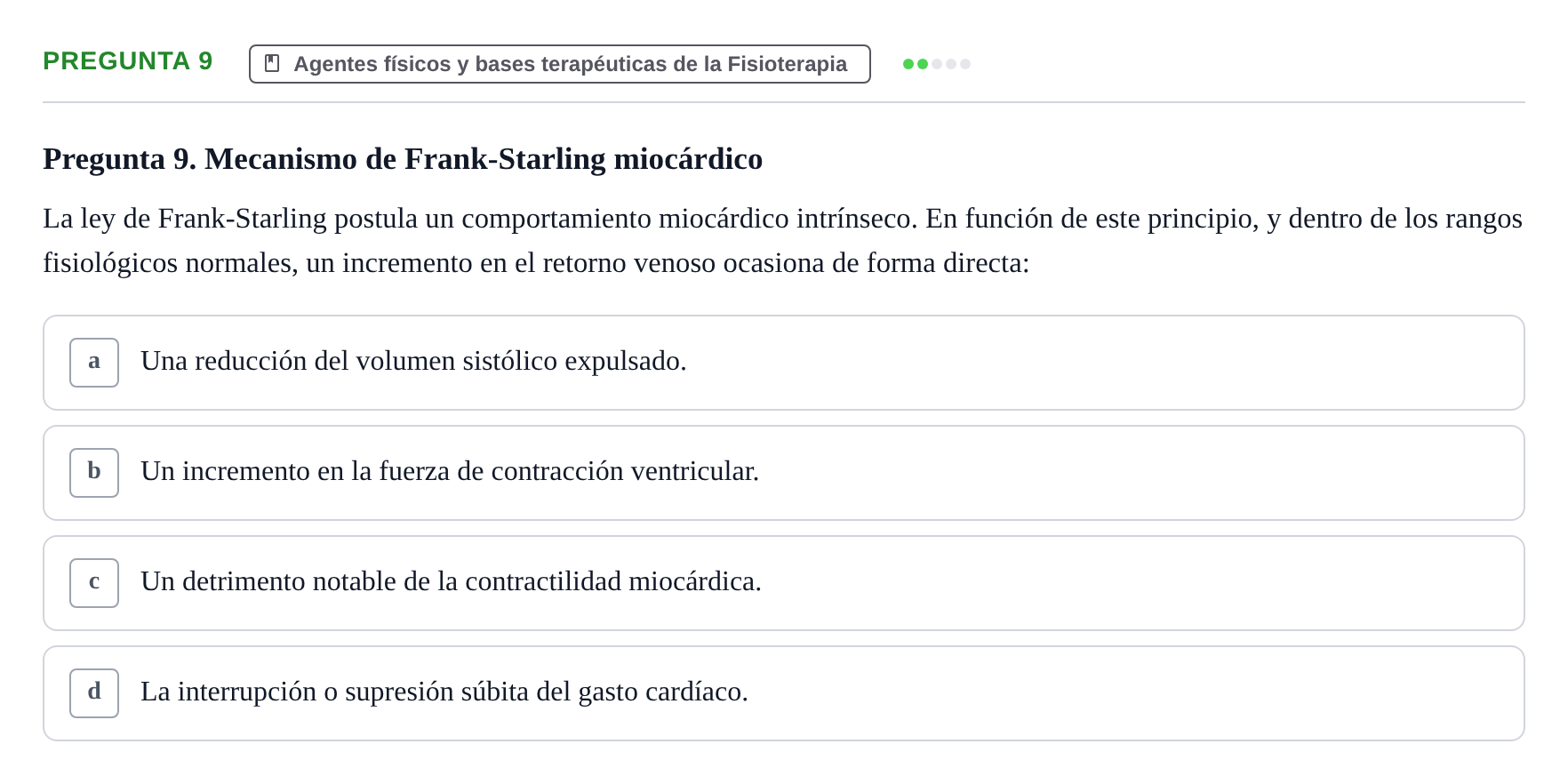 Enunciado: Pregunta 9