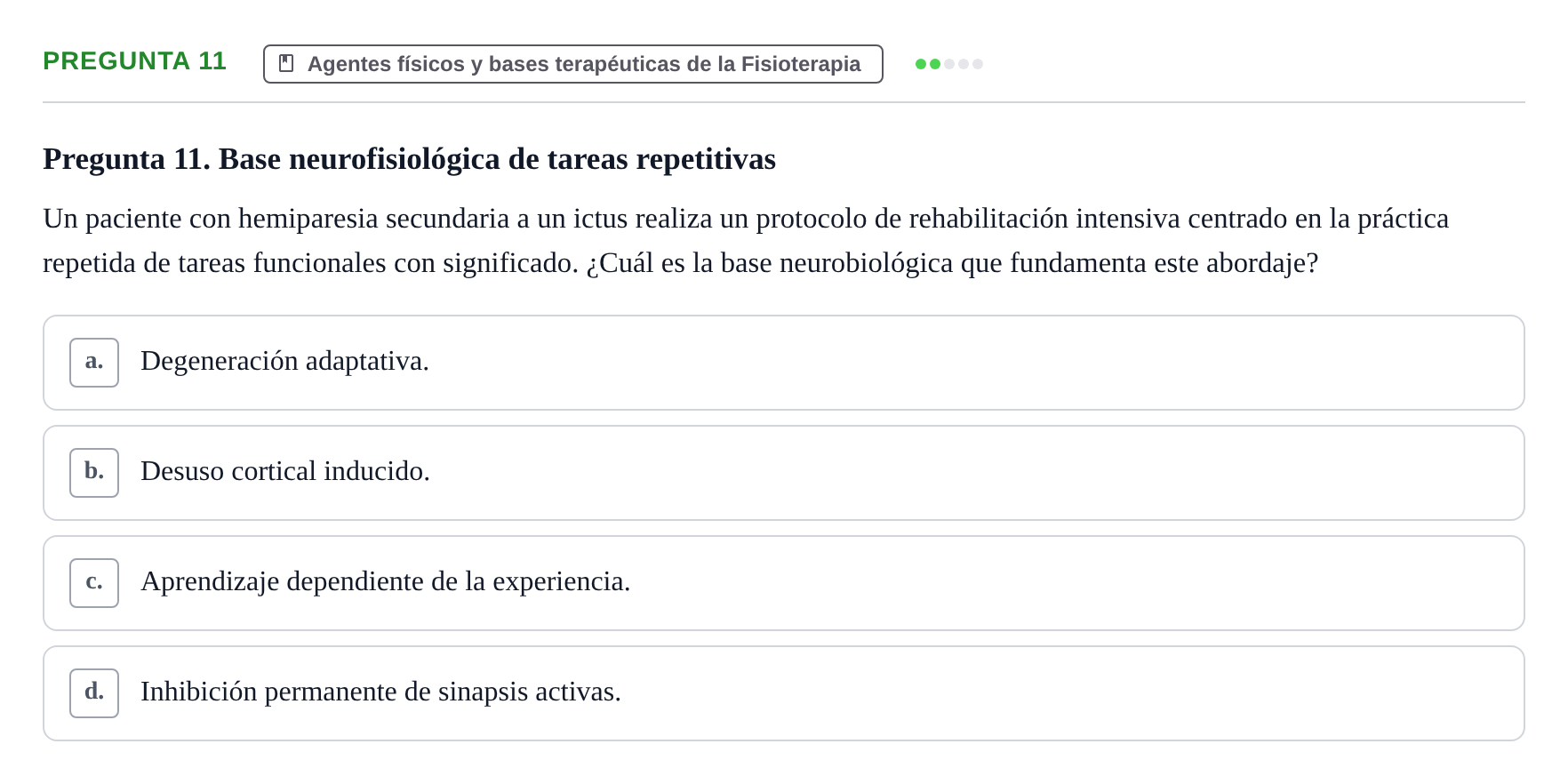 Enunciado: Pregunta 11