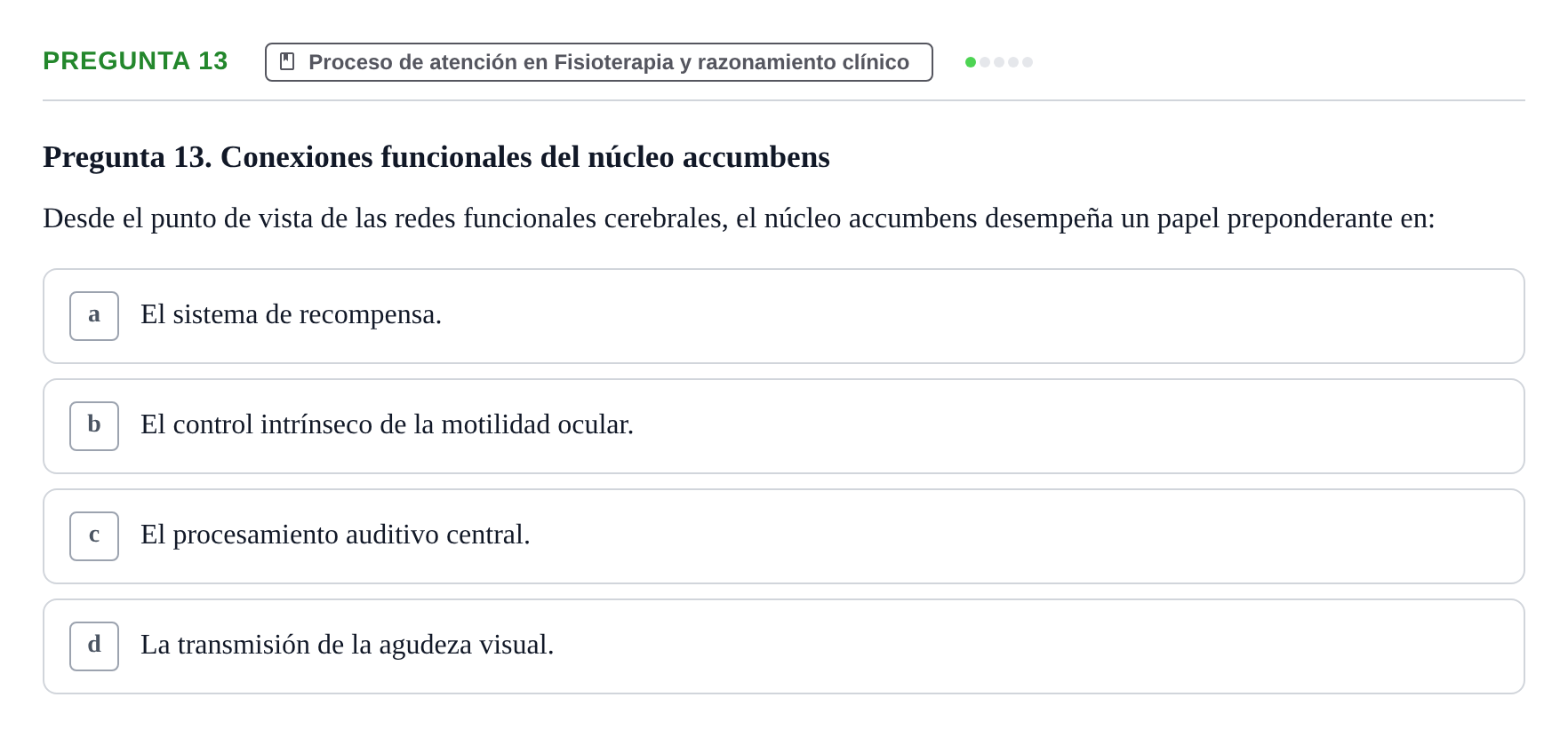 Enunciado: Pregunta 13