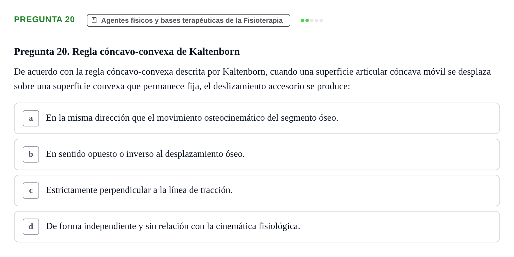 Enunciado: Pregunta 20