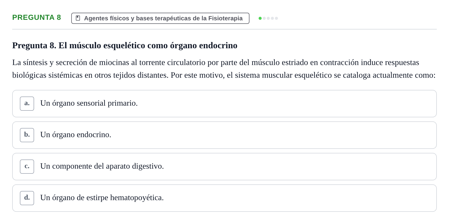 Enunciado: Pregunta 8