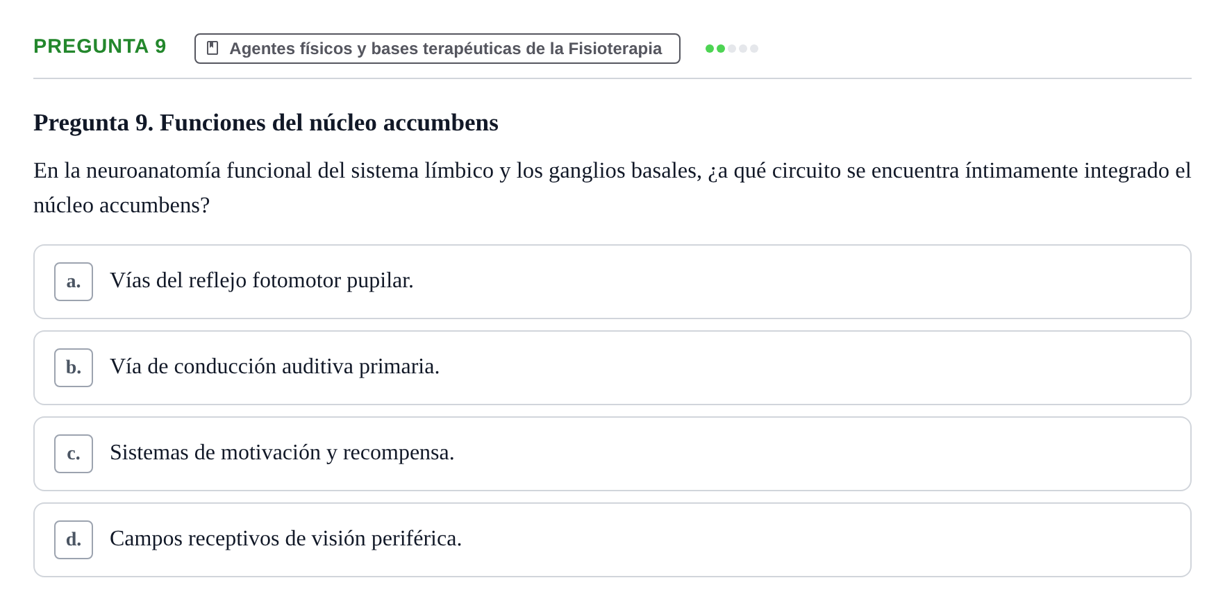 Enunciado: Pregunta 9