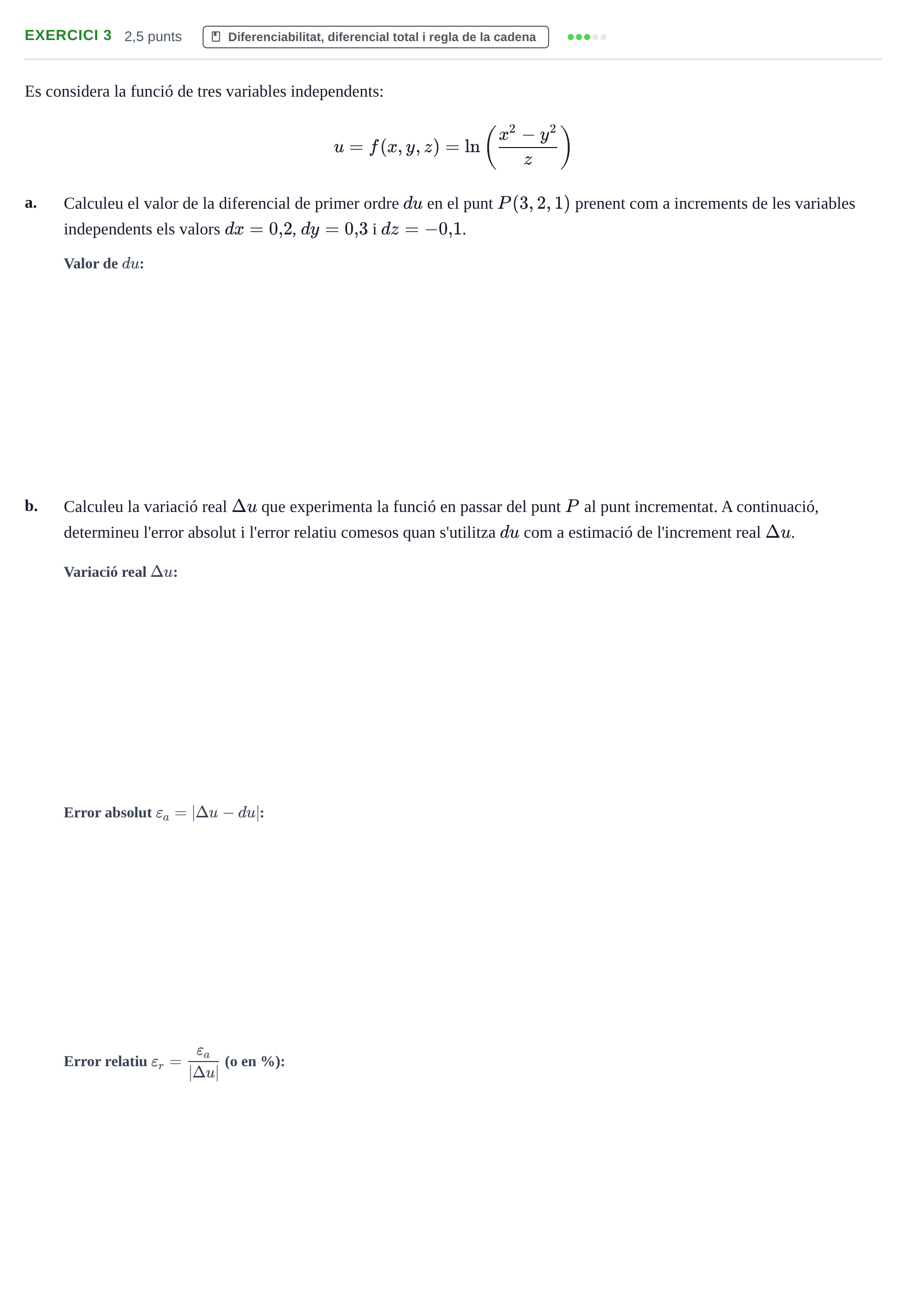 Enunciado: Exercici 3 · Matemàtiques Ii UAB 2020