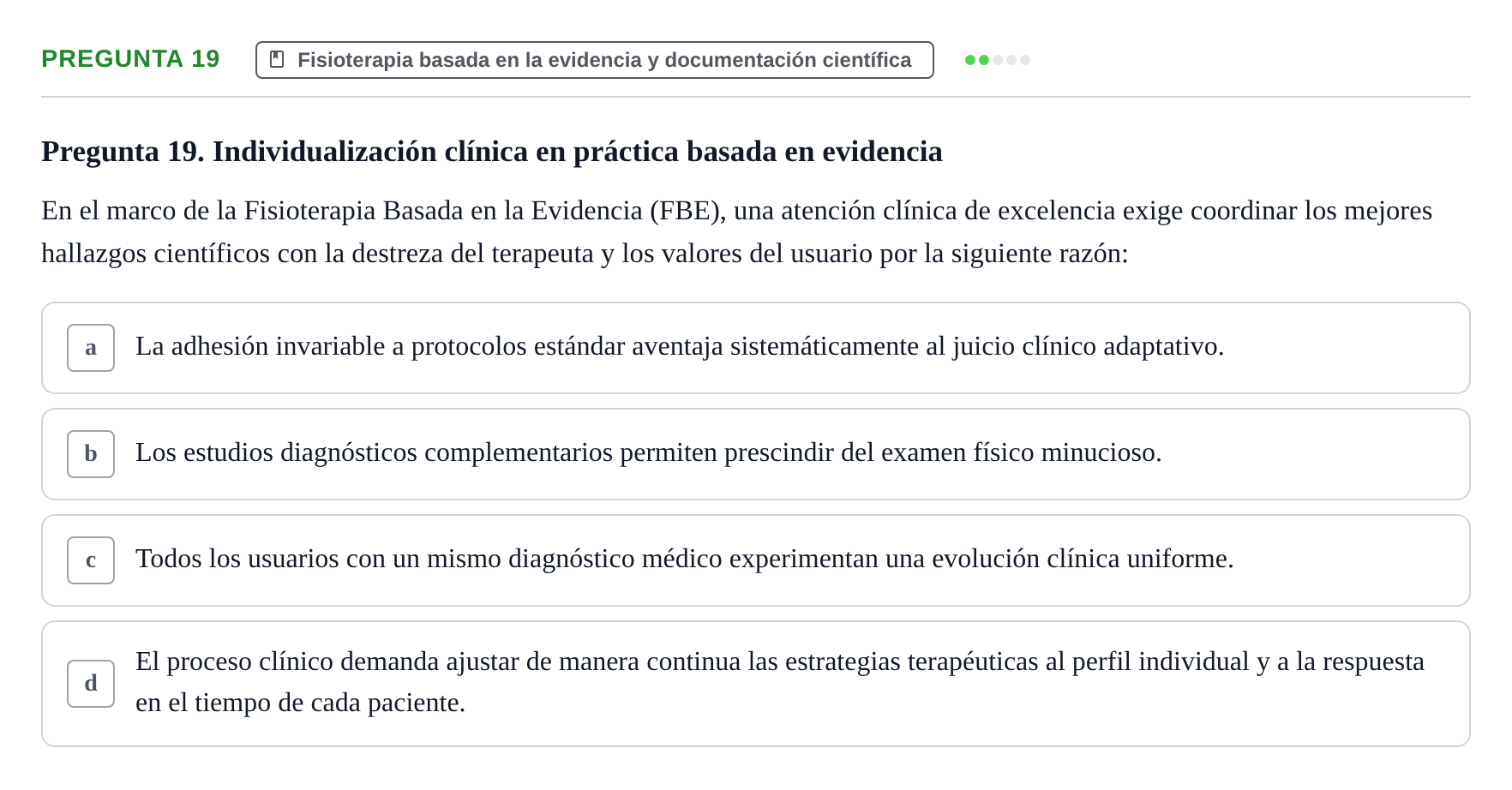 Enunciado: Pregunta 19