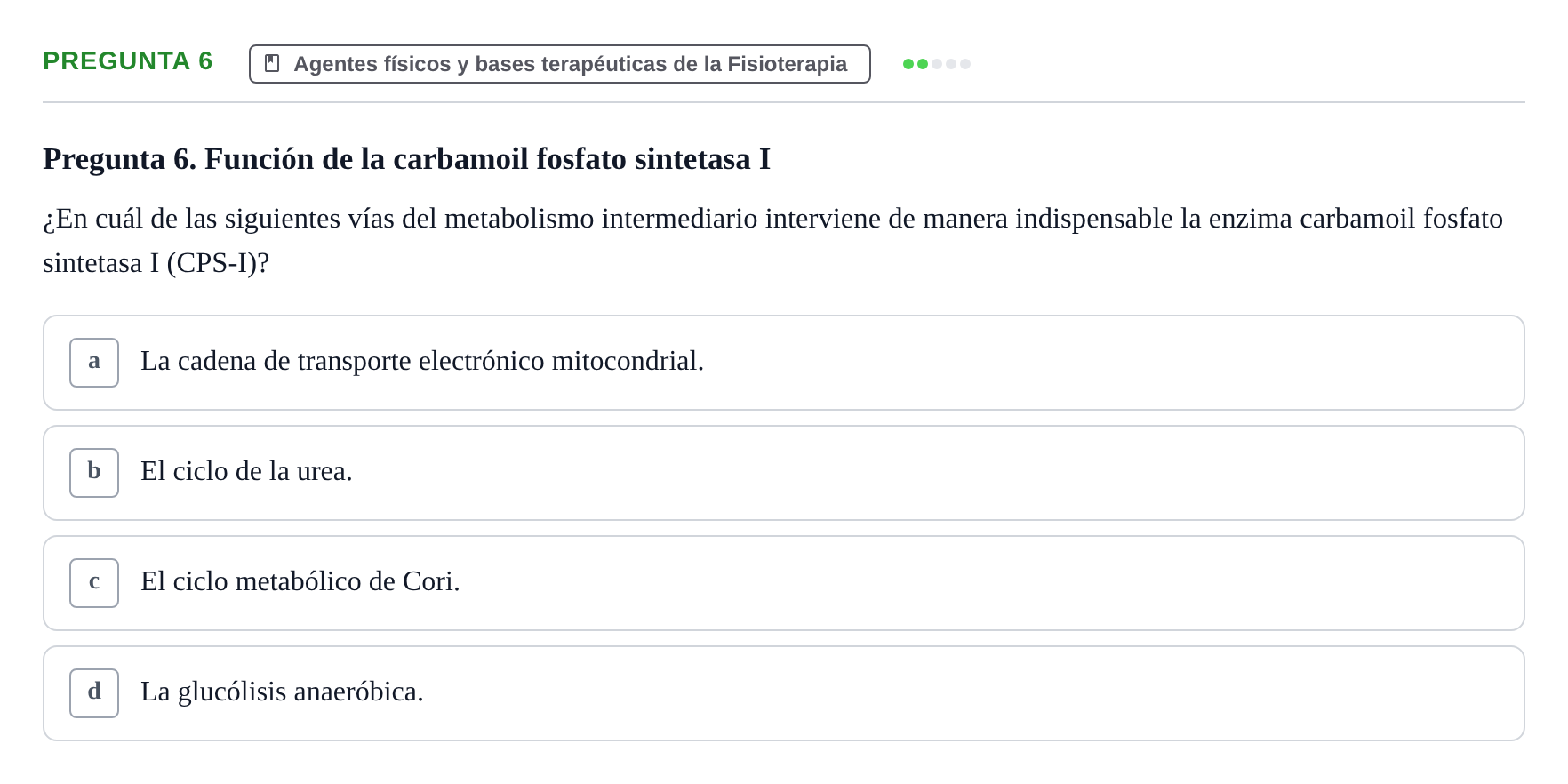 Enunciado: Pregunta 6