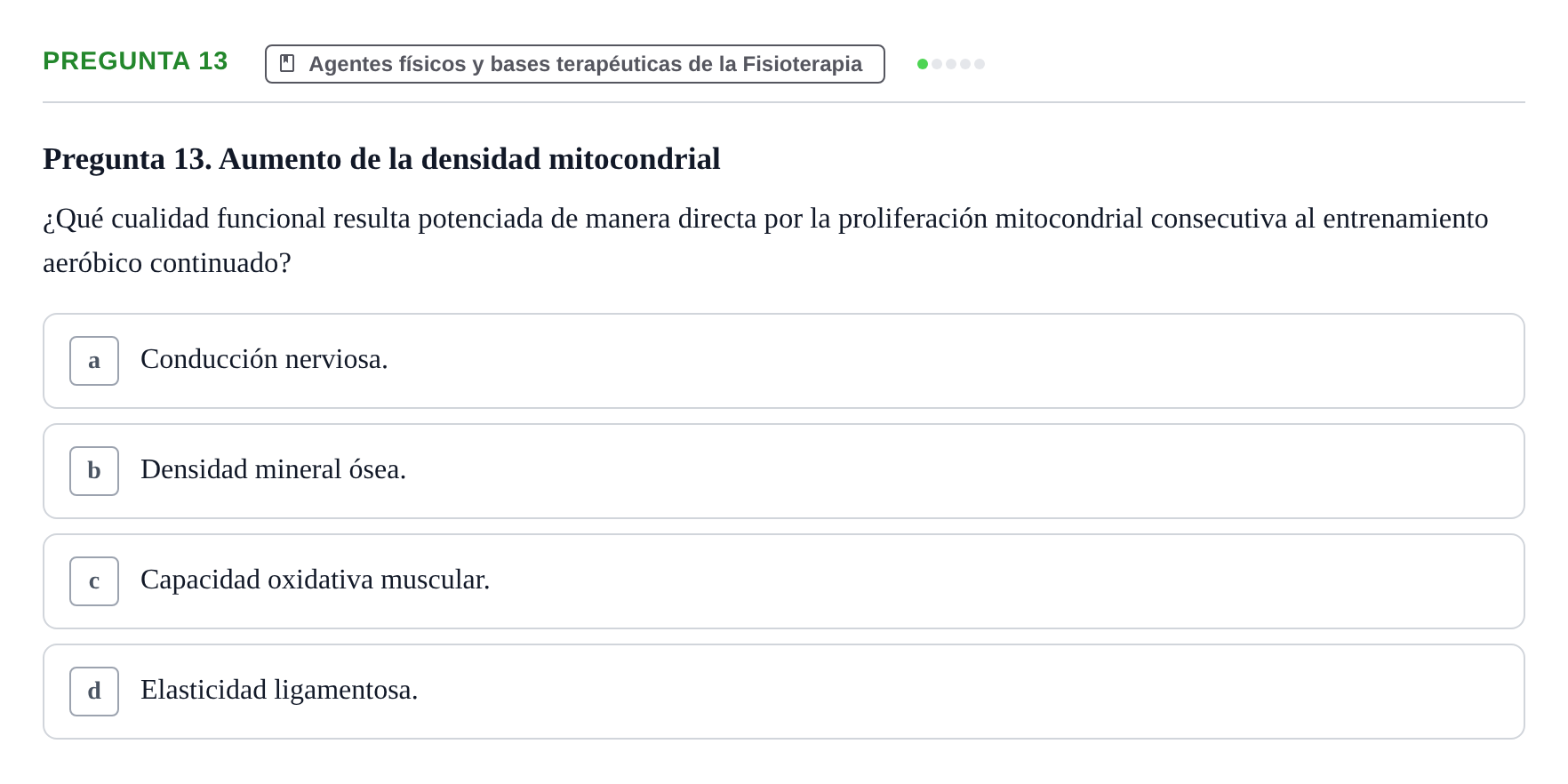 Enunciado: Pregunta 13