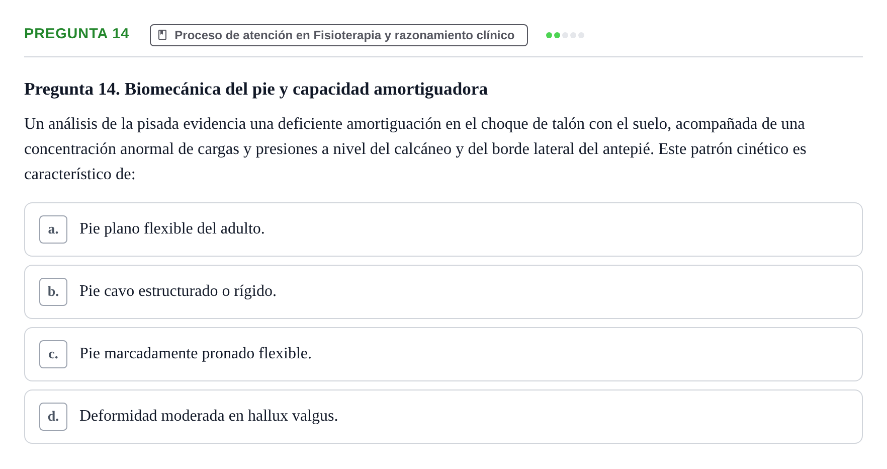 Enunciado: Pregunta 14