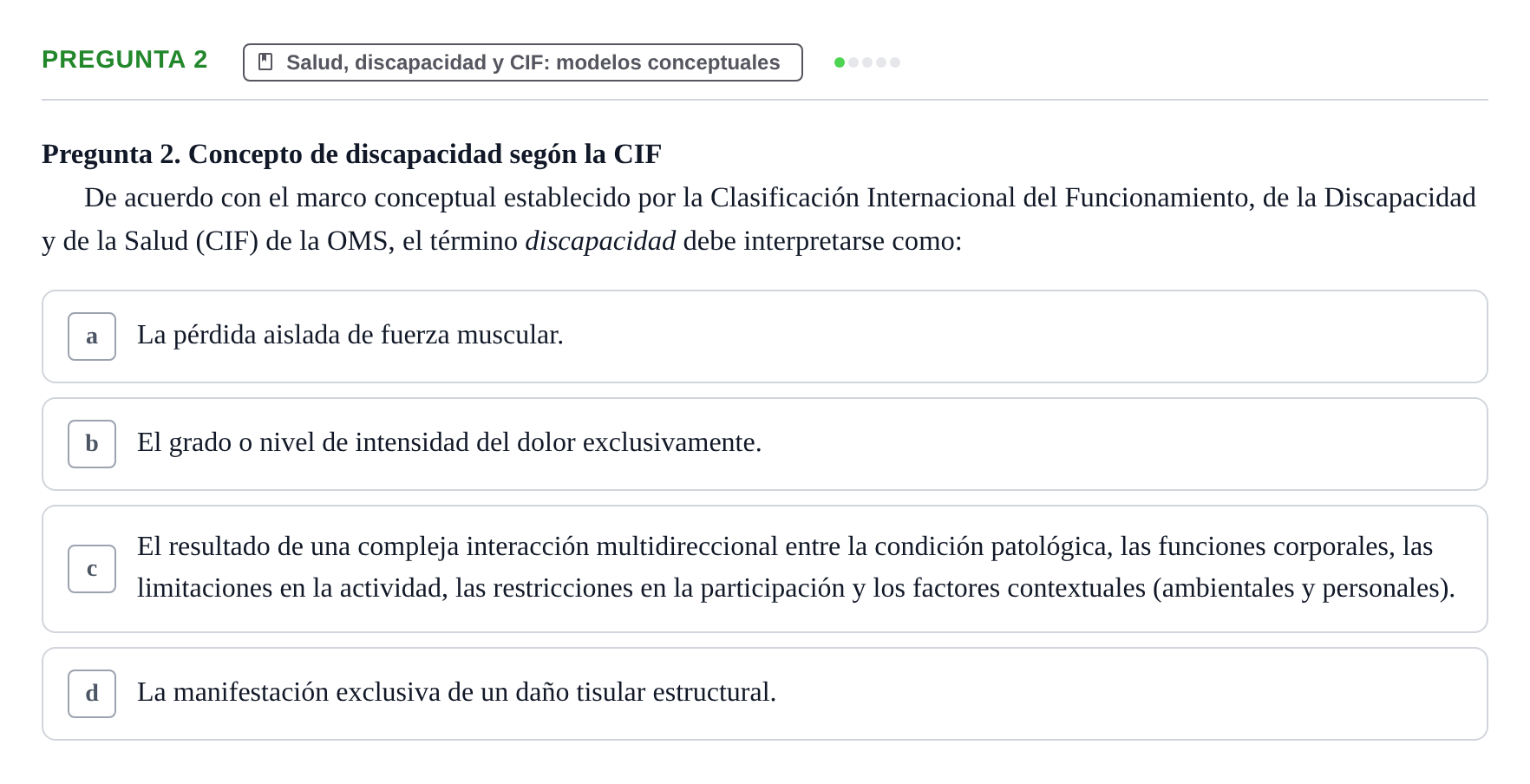 Enunciado: Pregunta 2