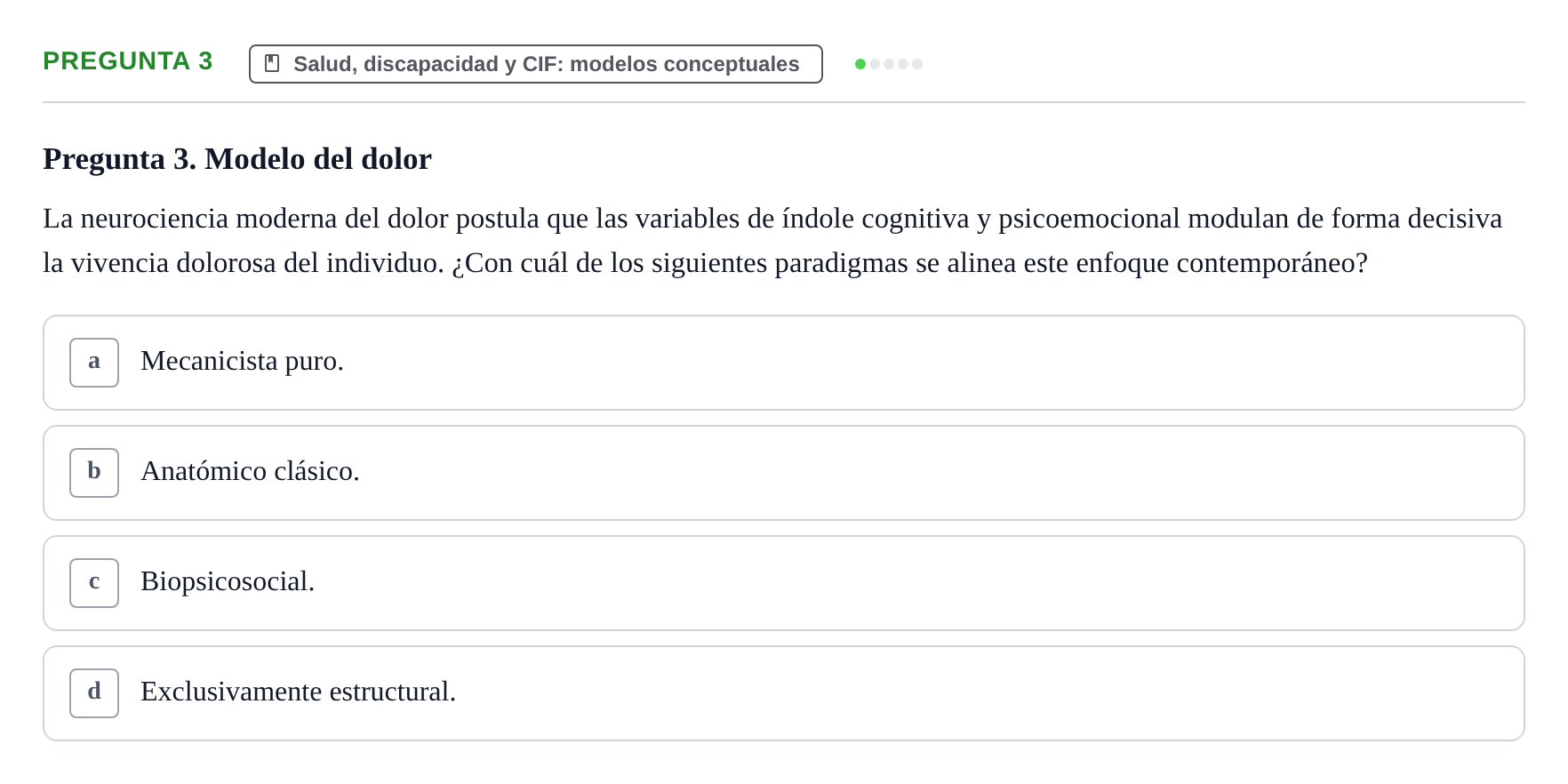 Enunciado: Pregunta 3