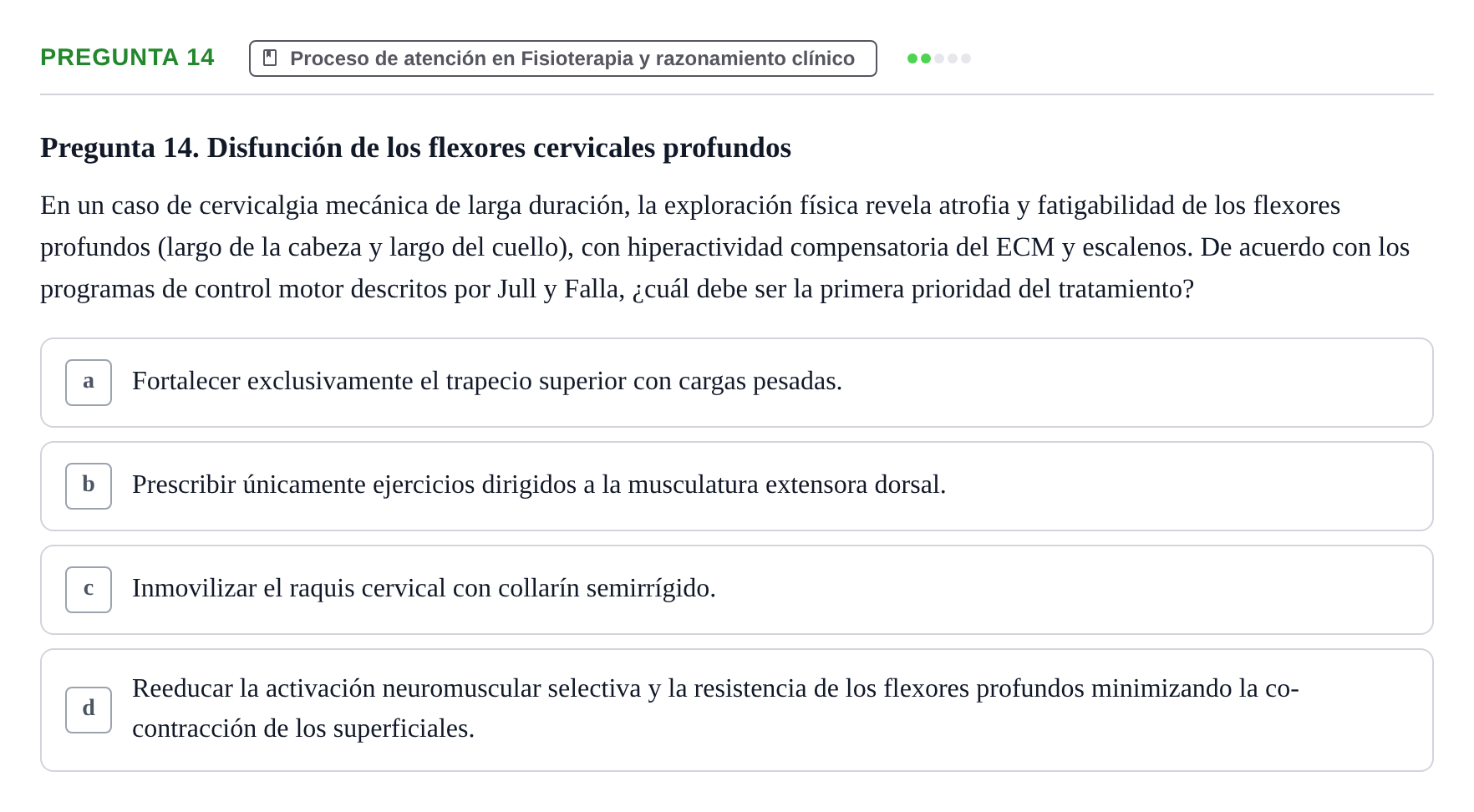 Enunciado: Pregunta 14