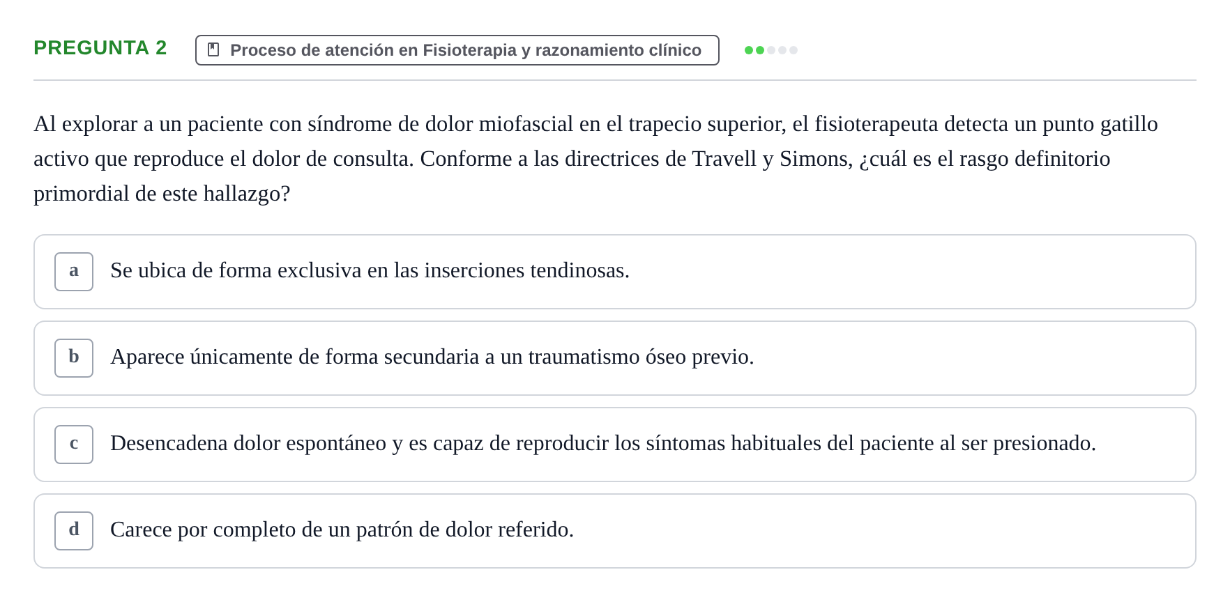 Enunciado: Pregunta 2
