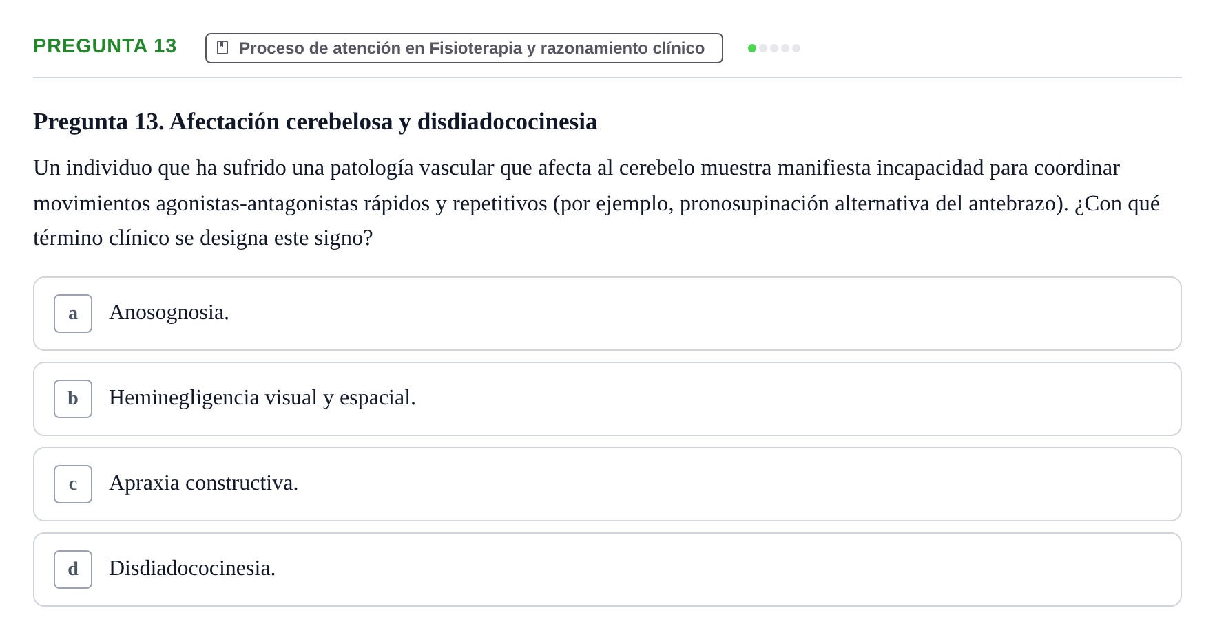 Enunciado: Pregunta 13